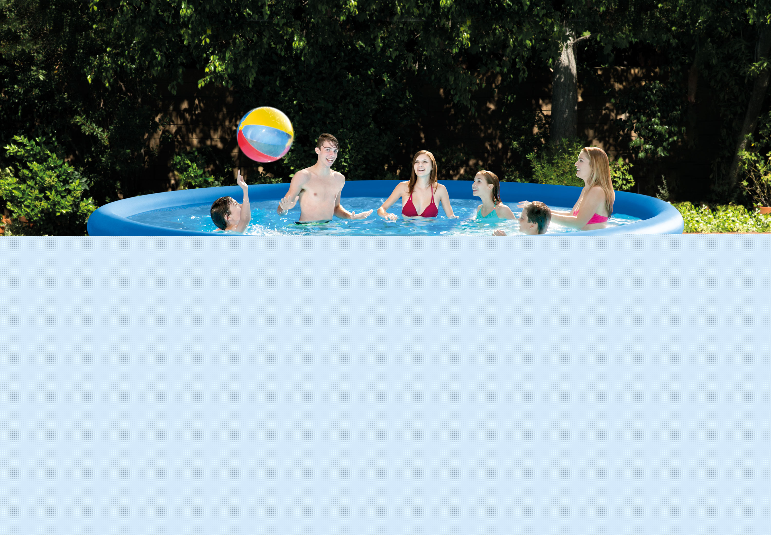 Intex Above Ground Swimming Pool, Ladder with Pump and 15' Pool Debris Cover - Womvr