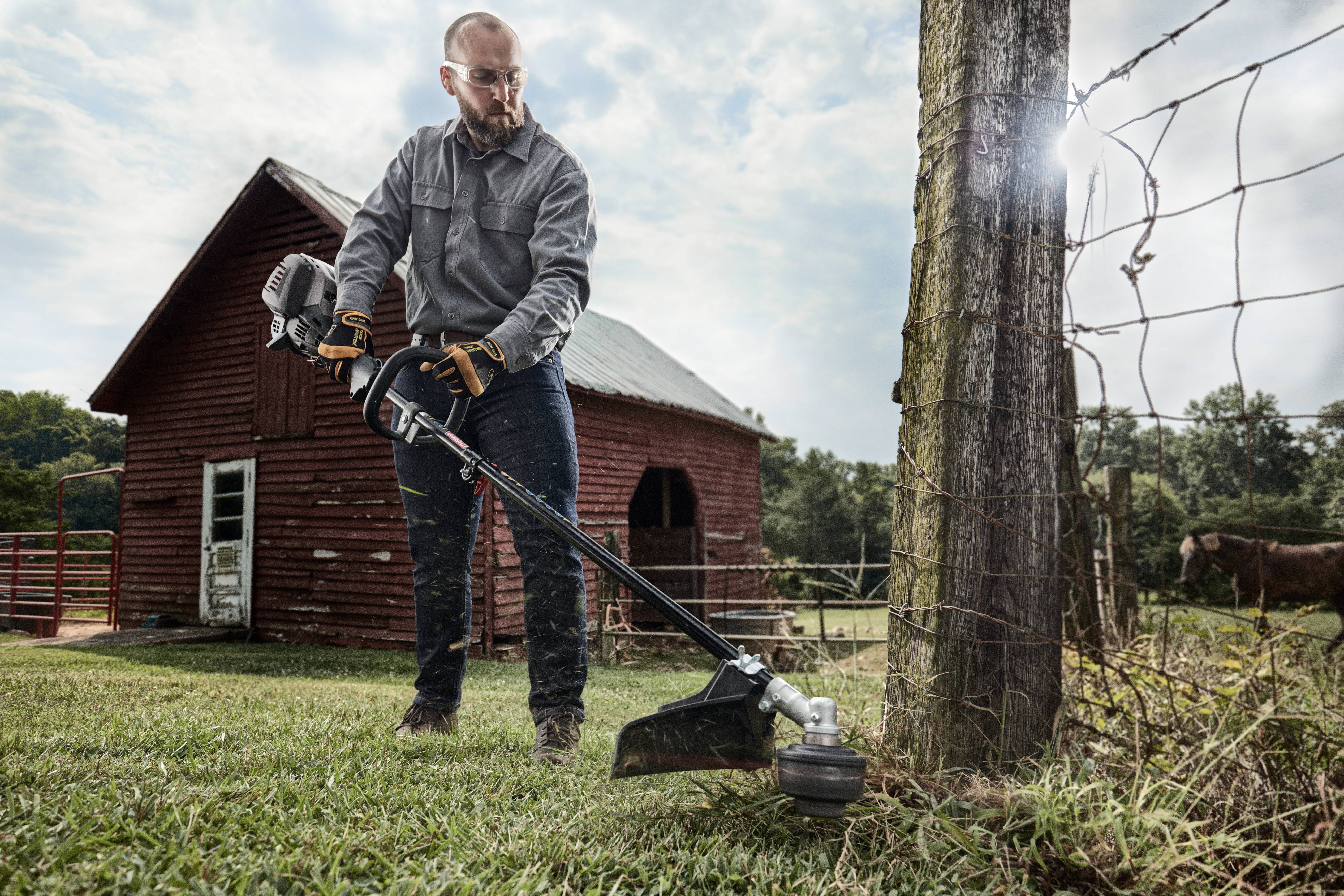 Black Max 30cc 4-Cycle Straight Shaft Attachment Capable String Trimmer - Womvr