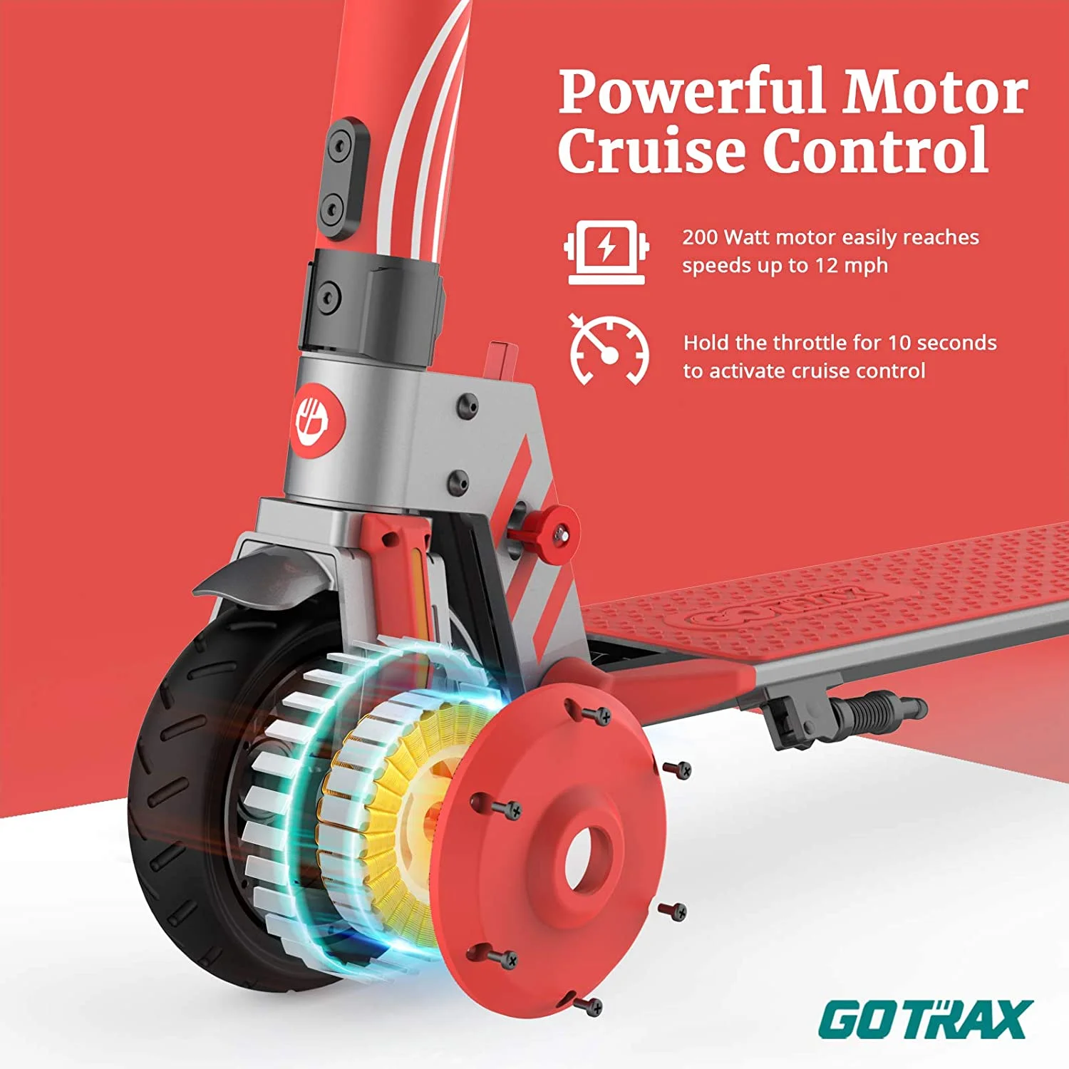 GOTRAX Vibe Electric Scooter for Kids Teens 8-15, 250W 6.5