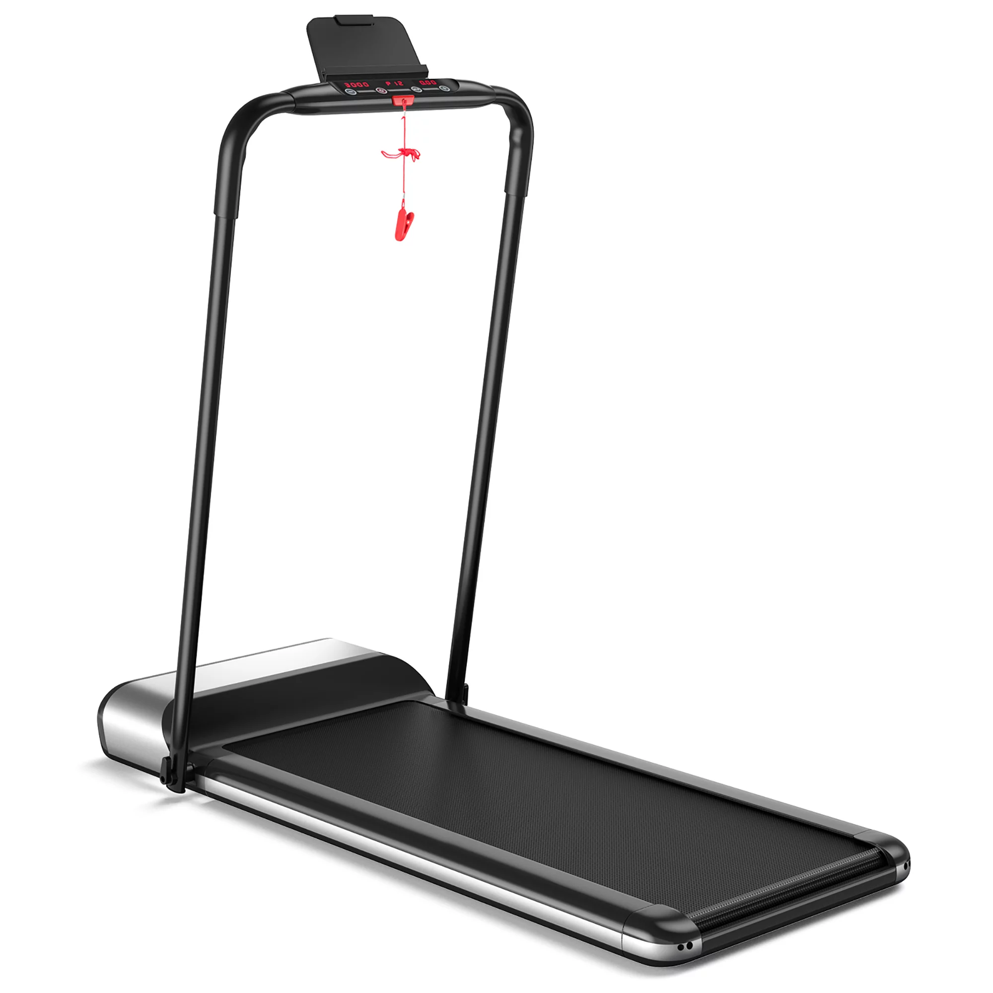 Costway Installation-Free Ultra-Thin Folding Treadmill Exercise Fitness Machine w/5-Layer - Womvr