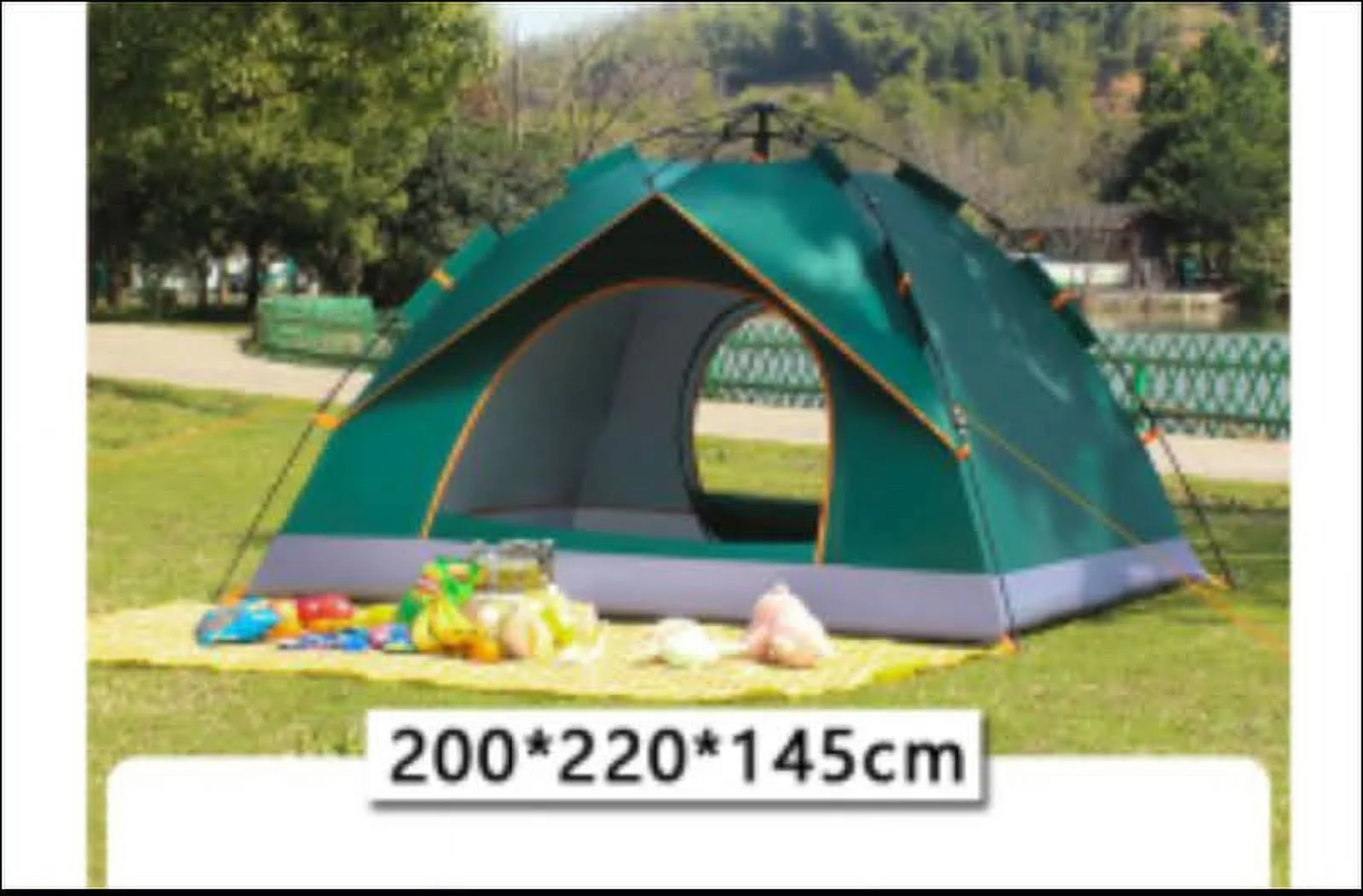 Klotel Pop up Camping Tent Outdoor Waterproof 3-4 Person Instant Setup - Womvr