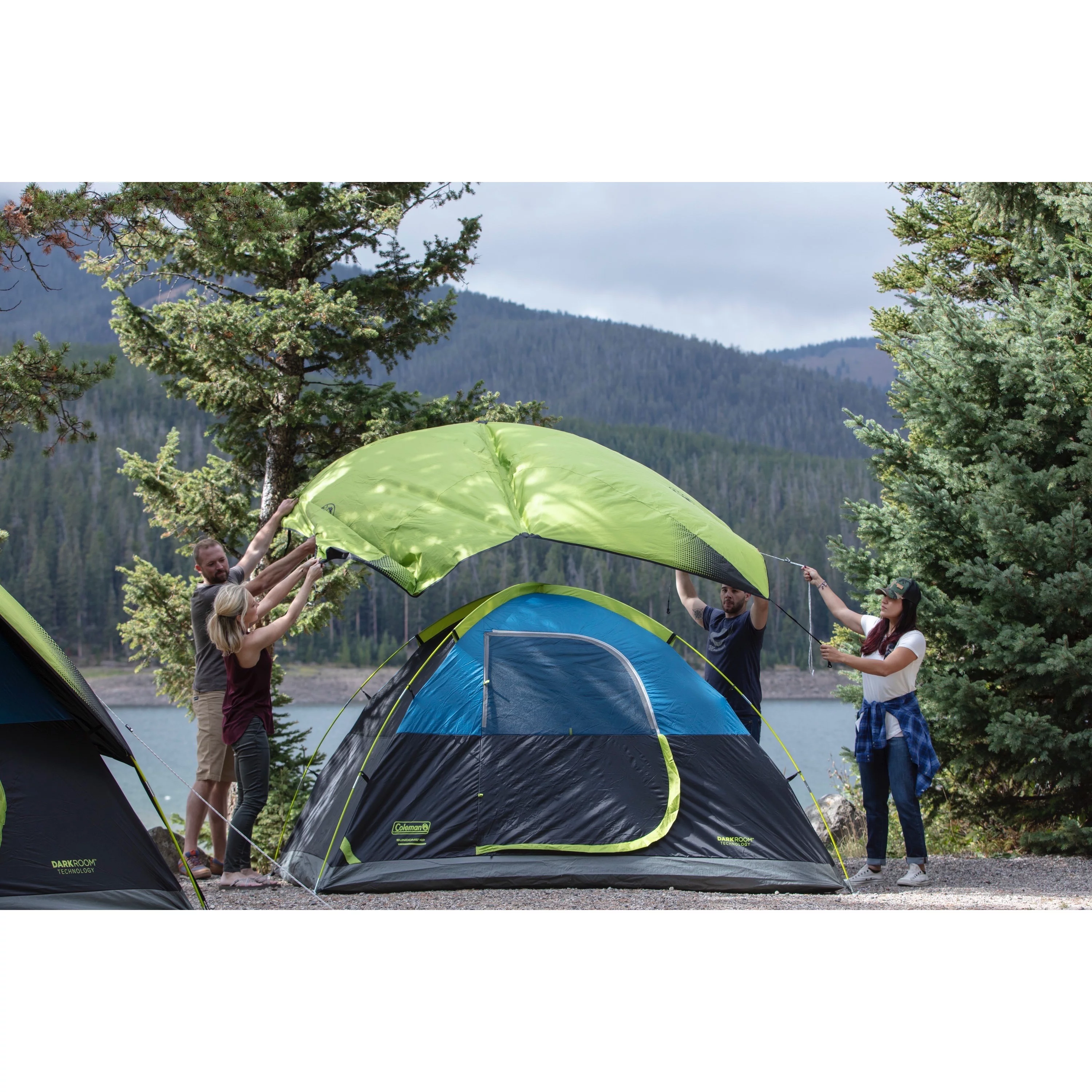 Coleman 6-Person Sundome Dark Room Dome Camping Tent - Womvr