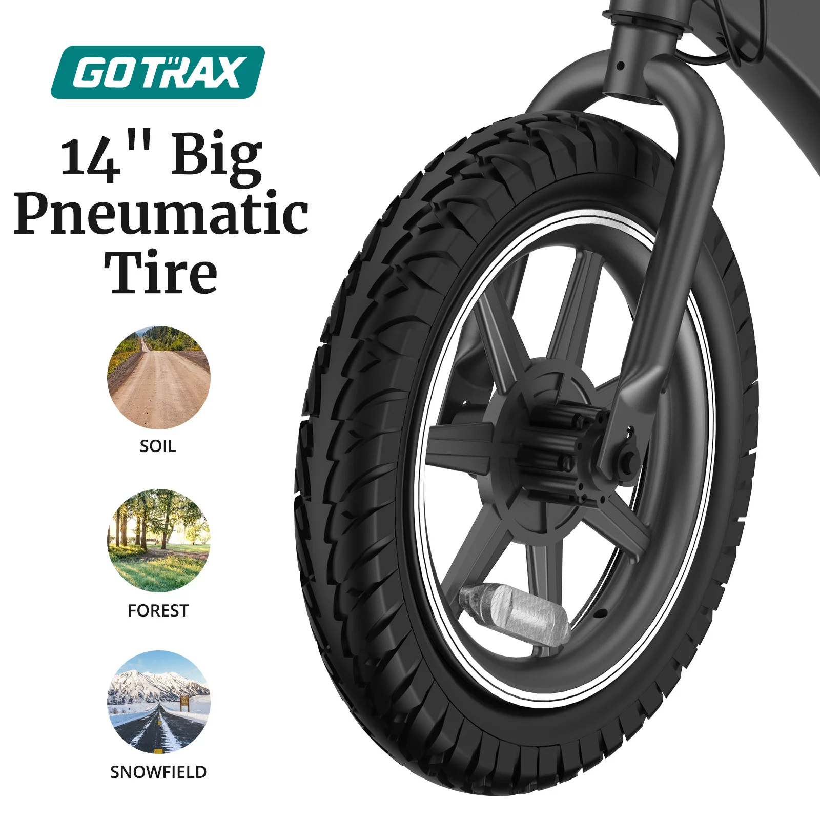 GOTRAX 250W Electric Bike for Kids Age 5-8, 14