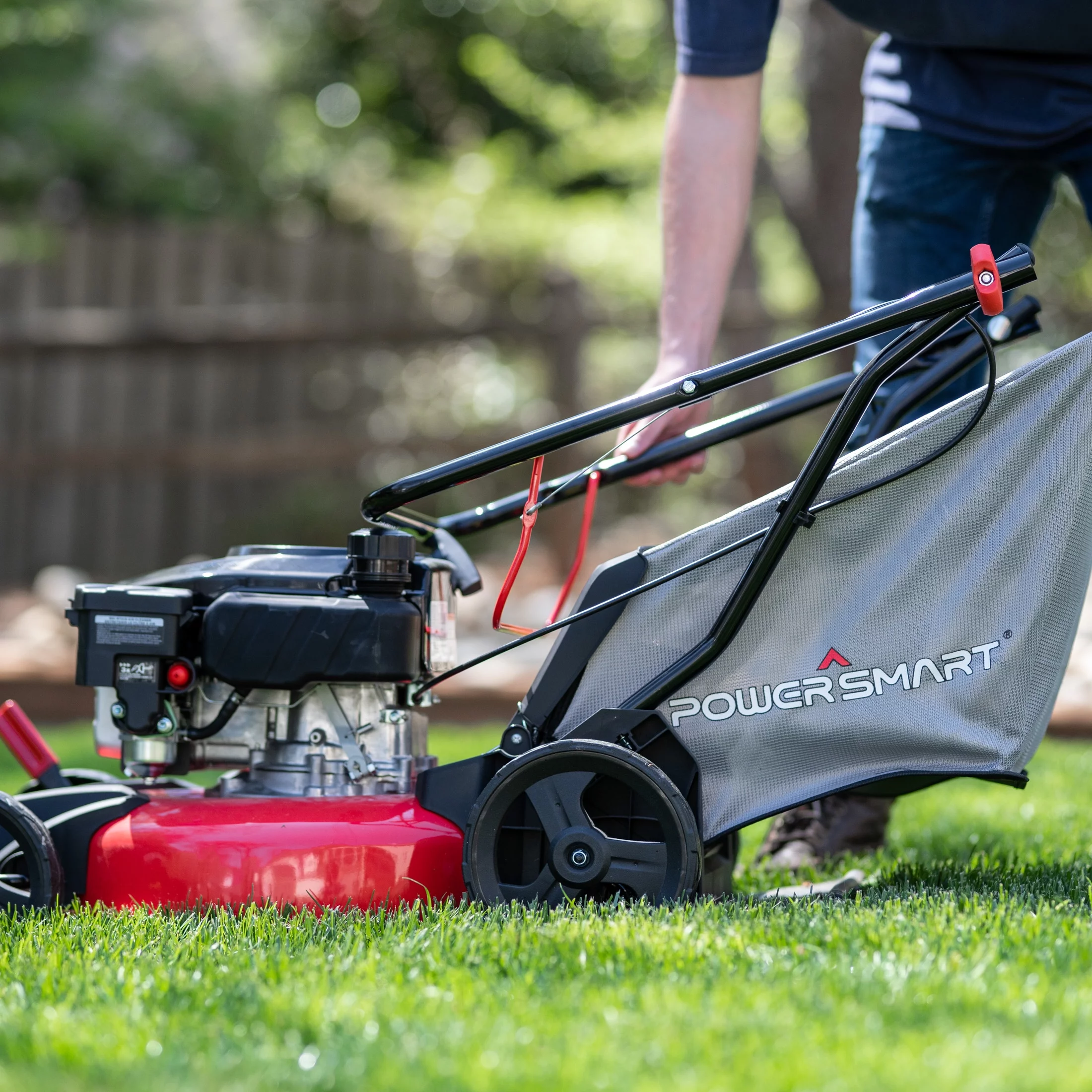 PowerSmart DB8617P 17 in. 3-in-1 Gas Push Lawn Mower - Womvr