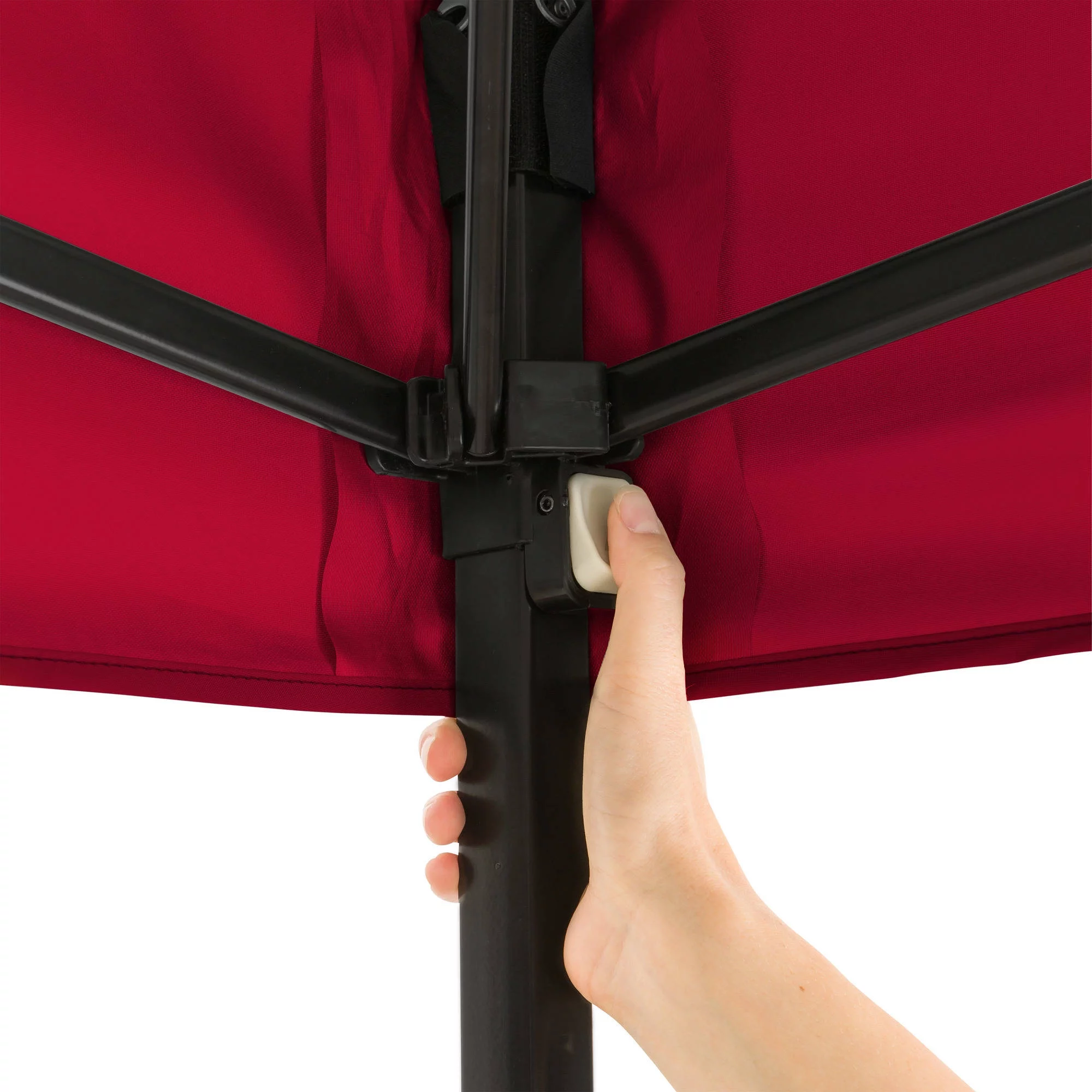Ozark Trail Simple Push Straight Leg Instant Canopy, White, 10 ft x 10 ft - Womvr