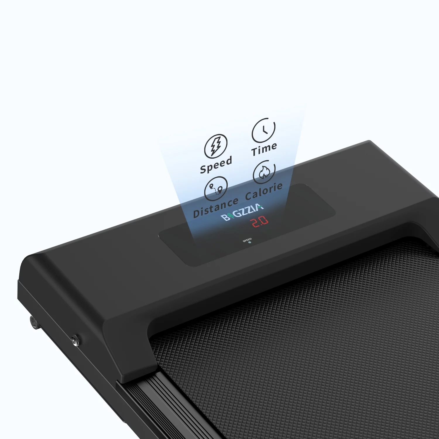 Bigzzia Walking Pad, 2 in 1 Under Desk Treadmill with Remote Control and LCD Display, Compact Treadmill for Home & Office, Silver - Womvr