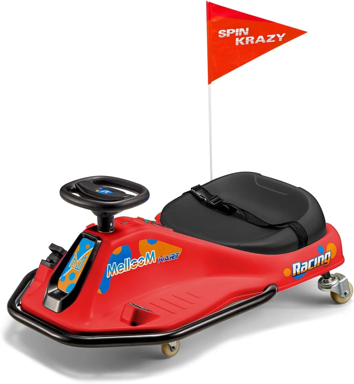 Hommow 12V Ride on Drift Car for Kids,Electric Drifting Go-Kart with Acceleration Pedal, Music, Bluetooth, LED Lights,Christmas Gift for 4-18Years Old,Blue - Womvr