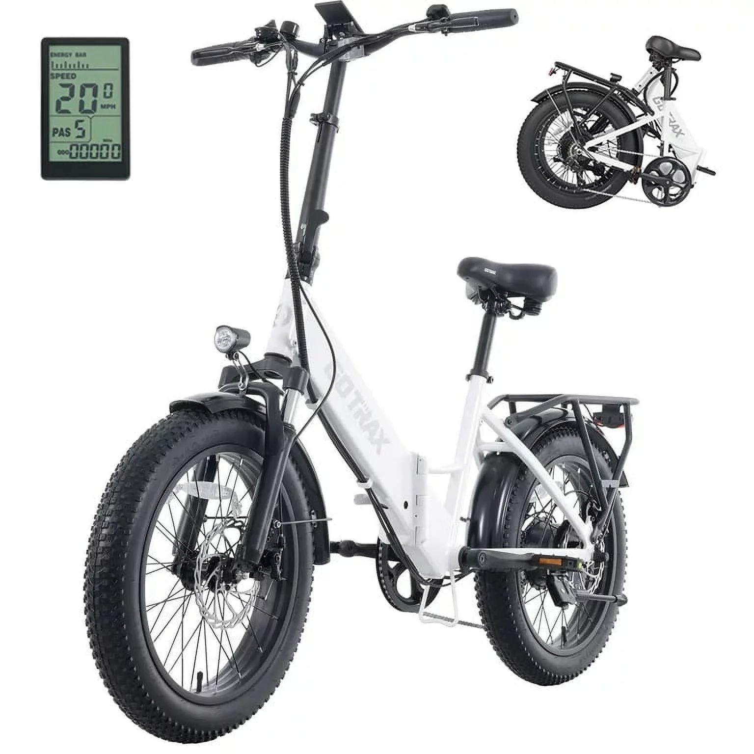F2 Electric Bike for Adults, 500W/48V/20mph/20