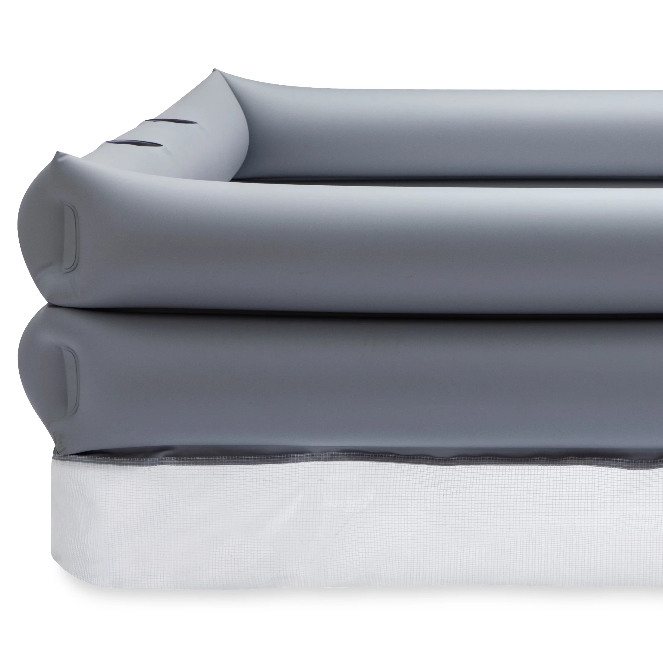 Funsicle Rectangular Truck Bed Inflatable Swimming Pool, Gray, Adults - Womvr