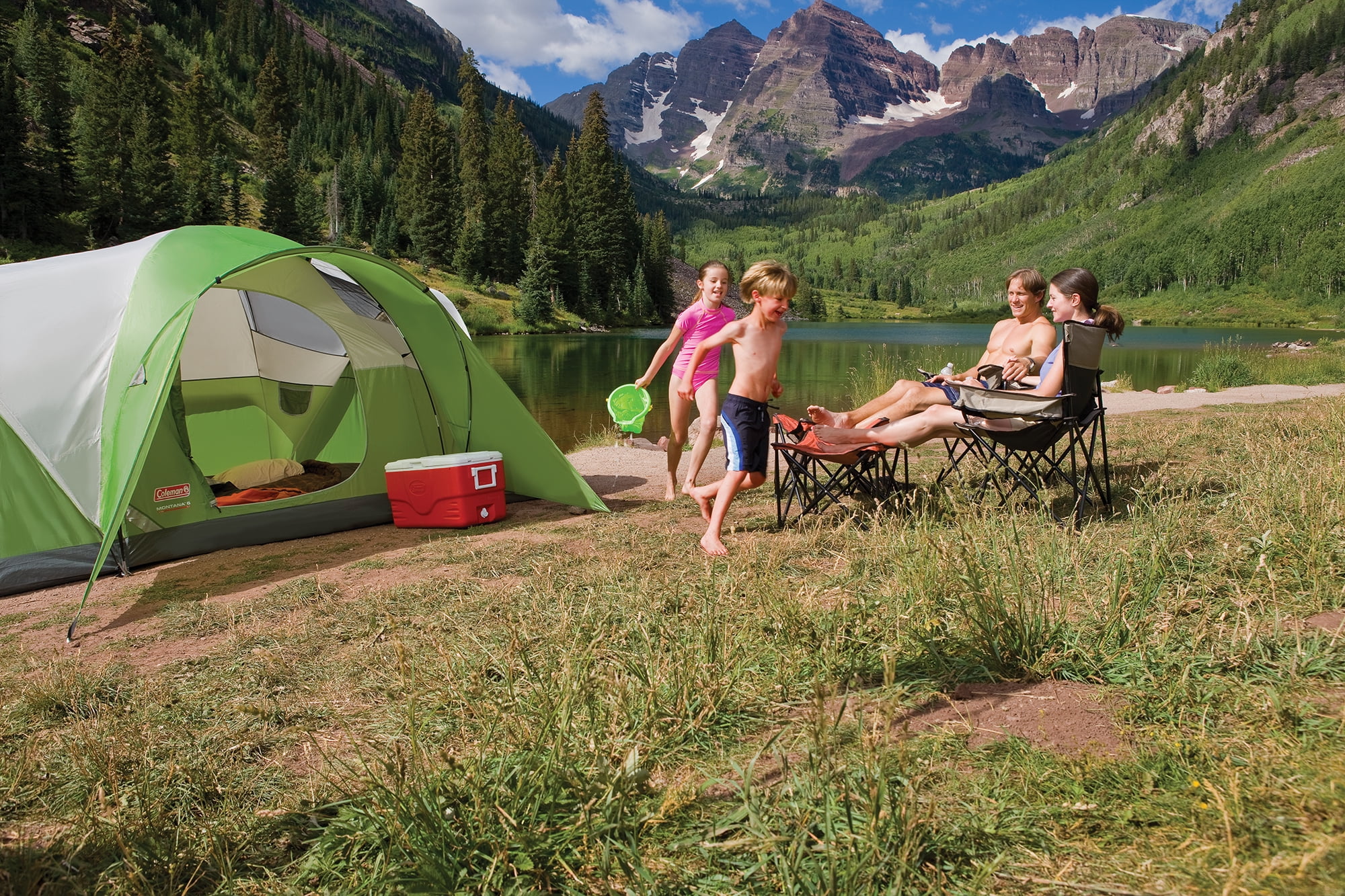 Coleman Montana 12' x 7' Modified Dome Tent, Sleeps 6 - Womvr