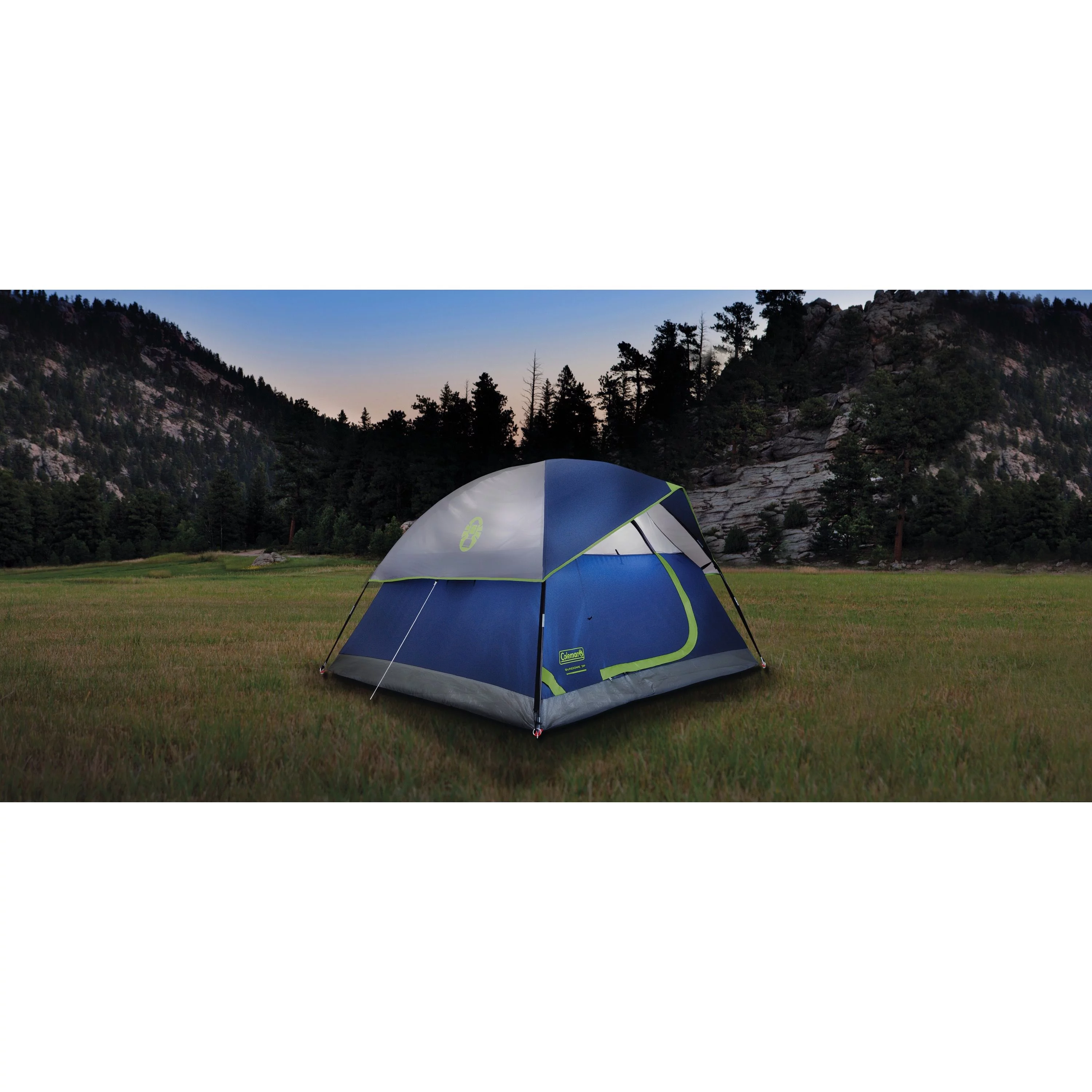 Coleman 3-Person Sundome Dome Camping Tent, Blue - Womvr