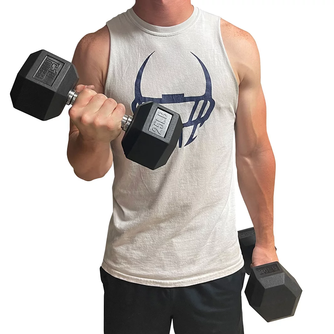 Fitness First Rubber Hex Dumbbell Pairs, 25 lbs. Pair - Womvr