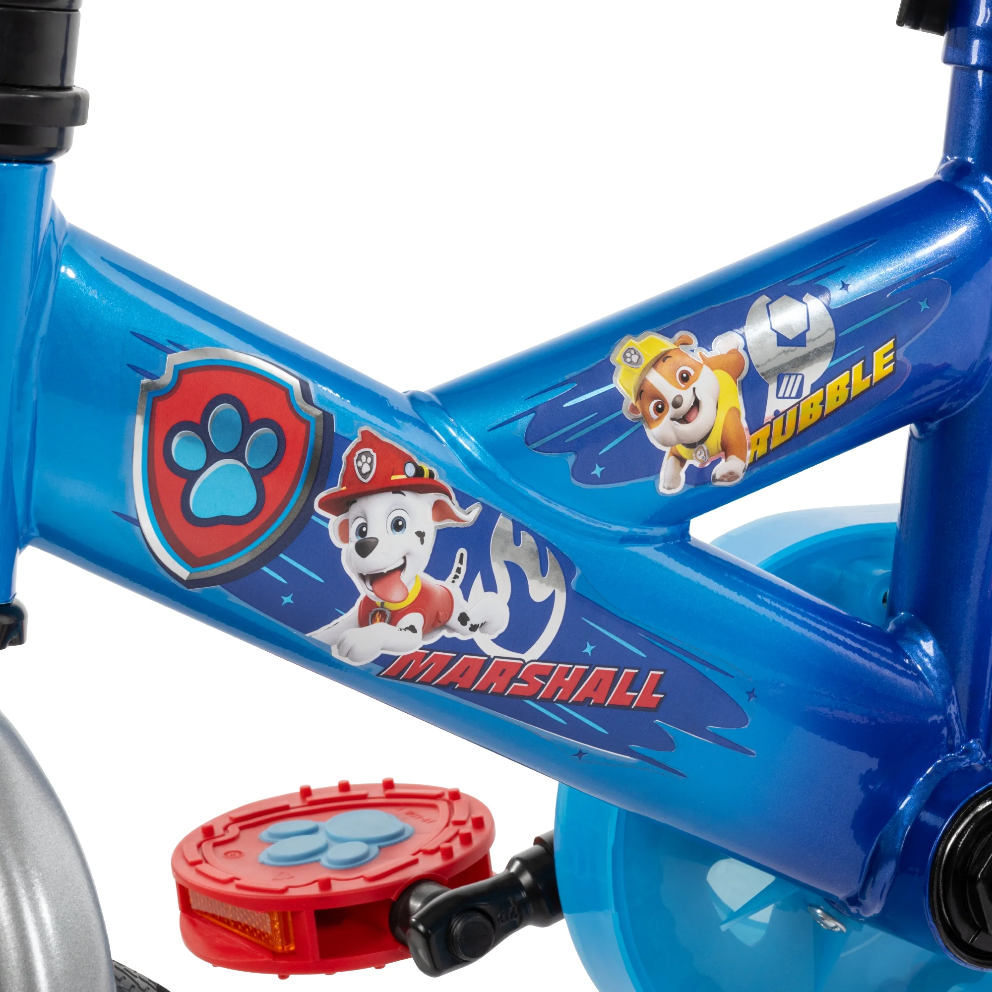 Paw Patrol 12-inch Boys' Training Wheel Bike,  Ages 3+ Years, Blue, from Huffy - Womvr