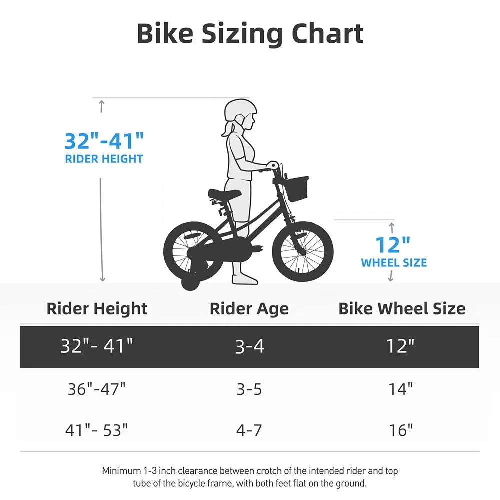 JOYSTAR Girls Bike for 2-12 Years Old Toddlers and Kids, 12