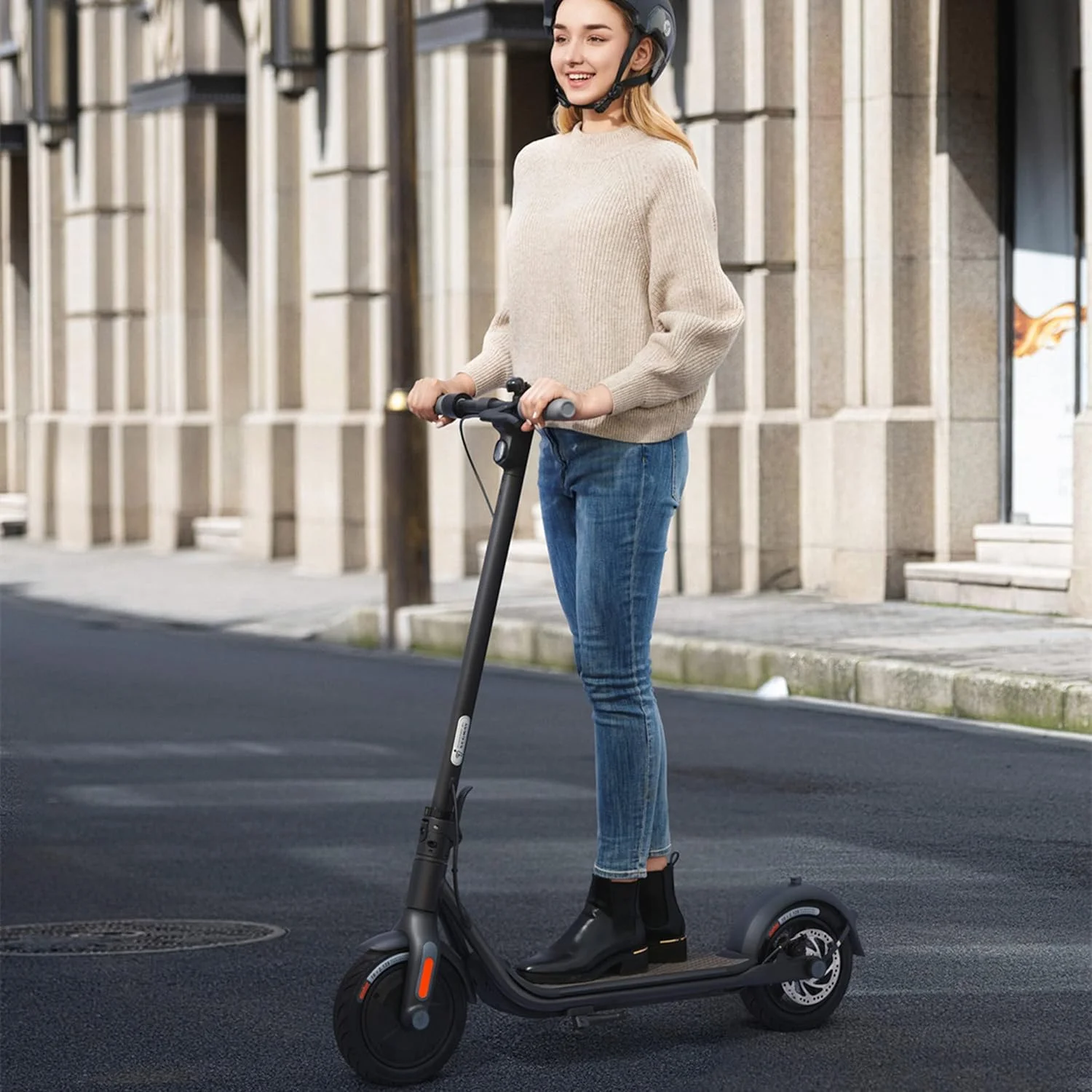 Segway Ninebot F25 Electric Kick Scooter, 300W Motor, 12.4 Miles Range & 15.5 mph, Adults - Womvr