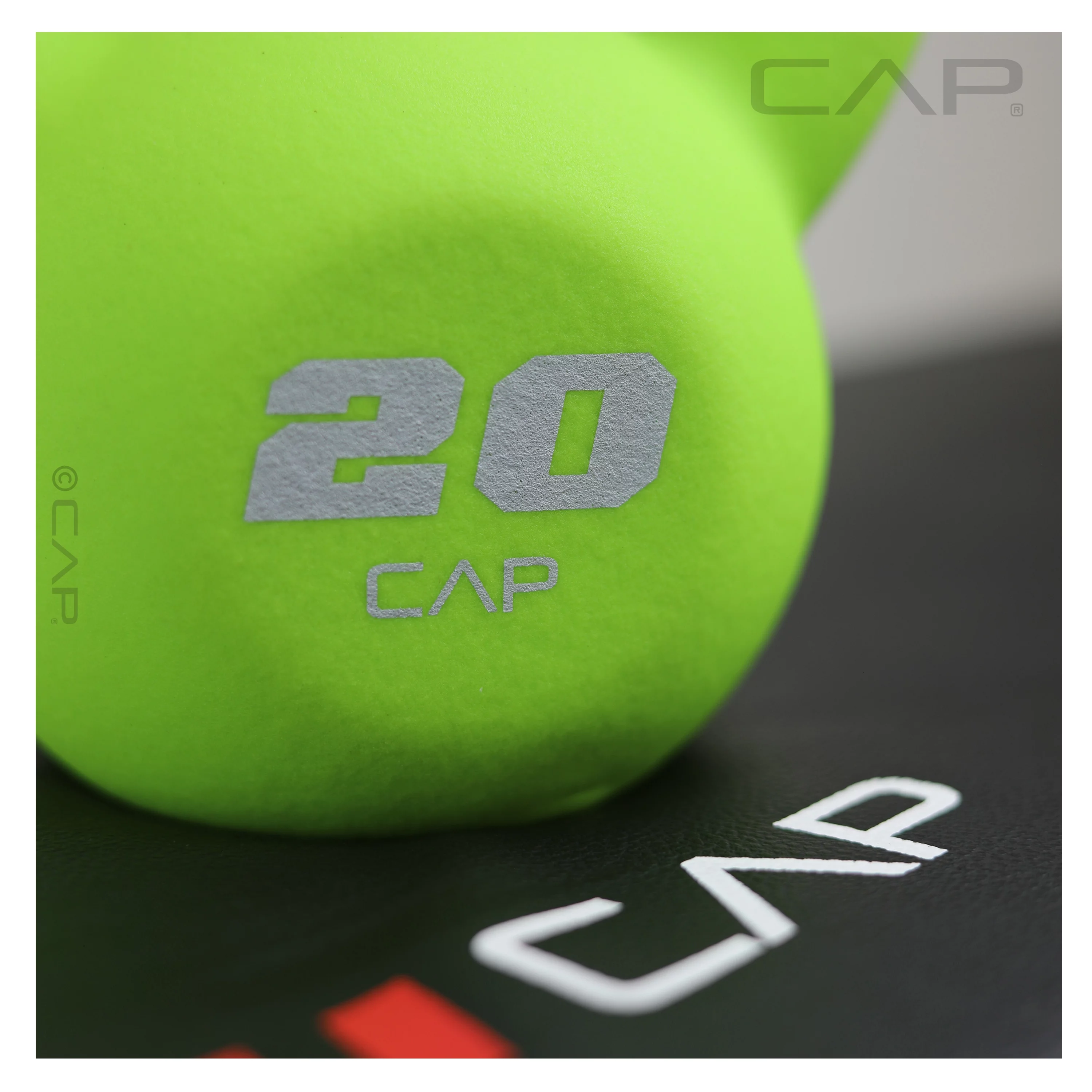 CAP, 10lb Neoprene Coated Kettlebell, Orange - Womvr