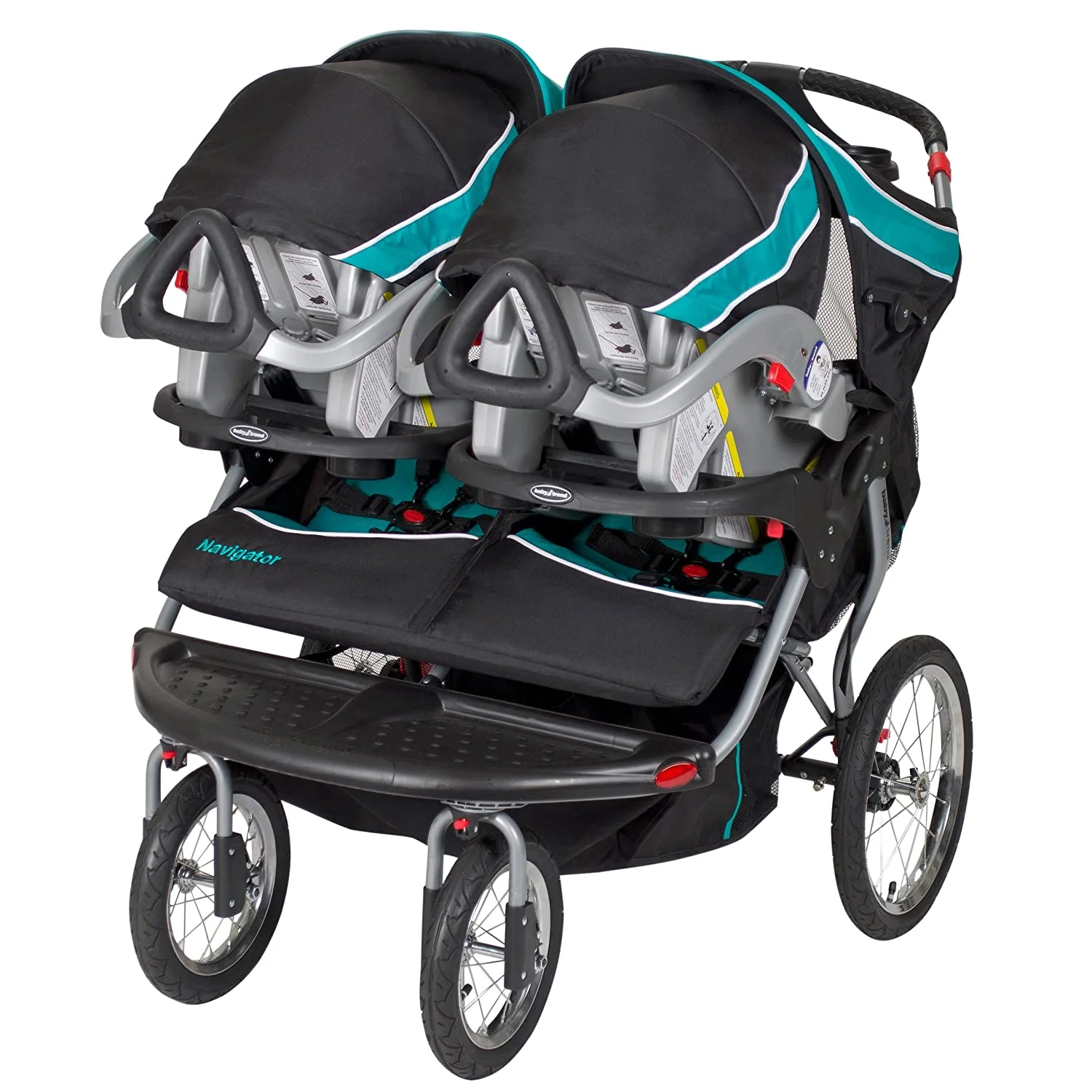 Baby Trend Navigator Double Jogger Stroller, Tropic - Womvr