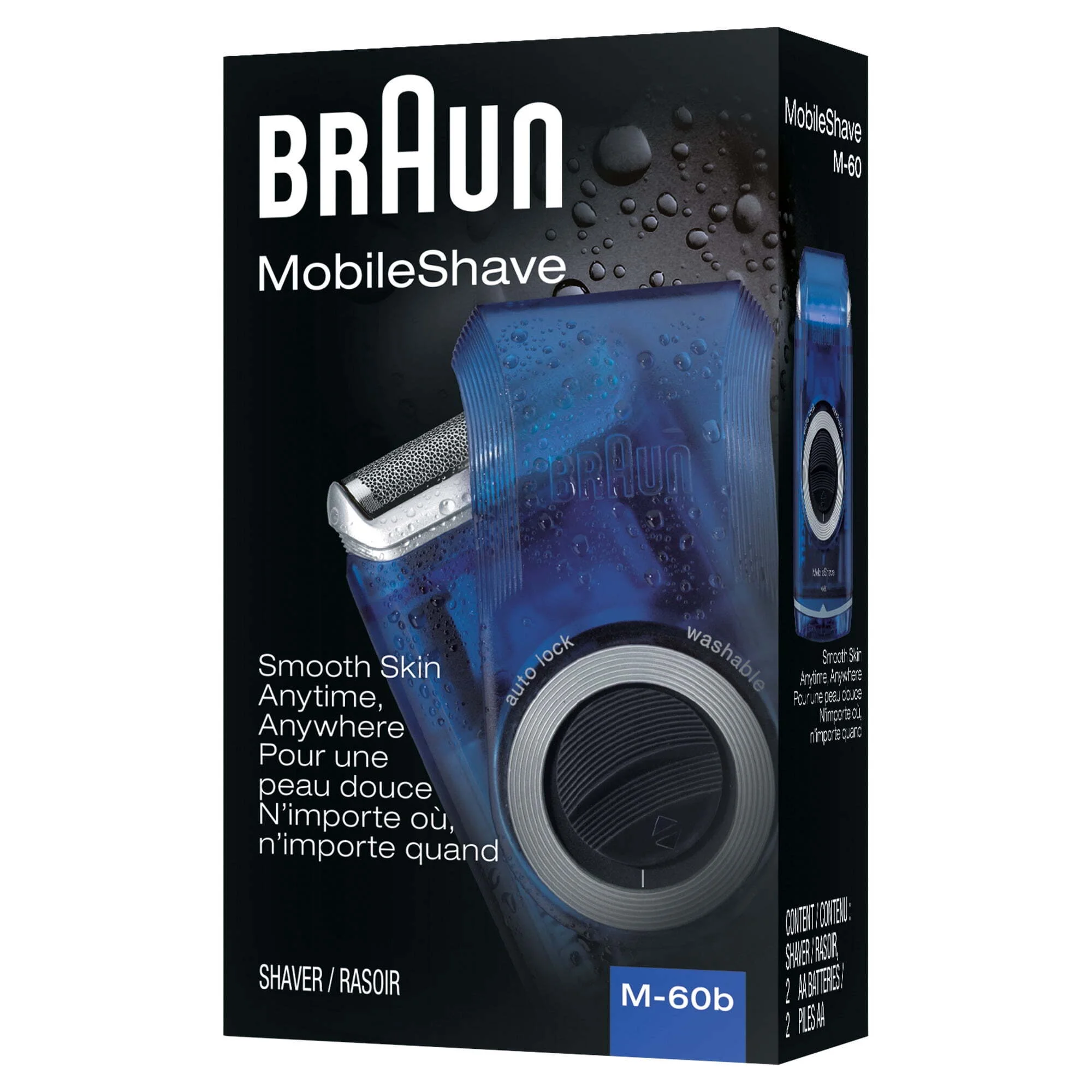 Braun M60b Mobile Battery Powered Electric Shaver for Men - Womvr