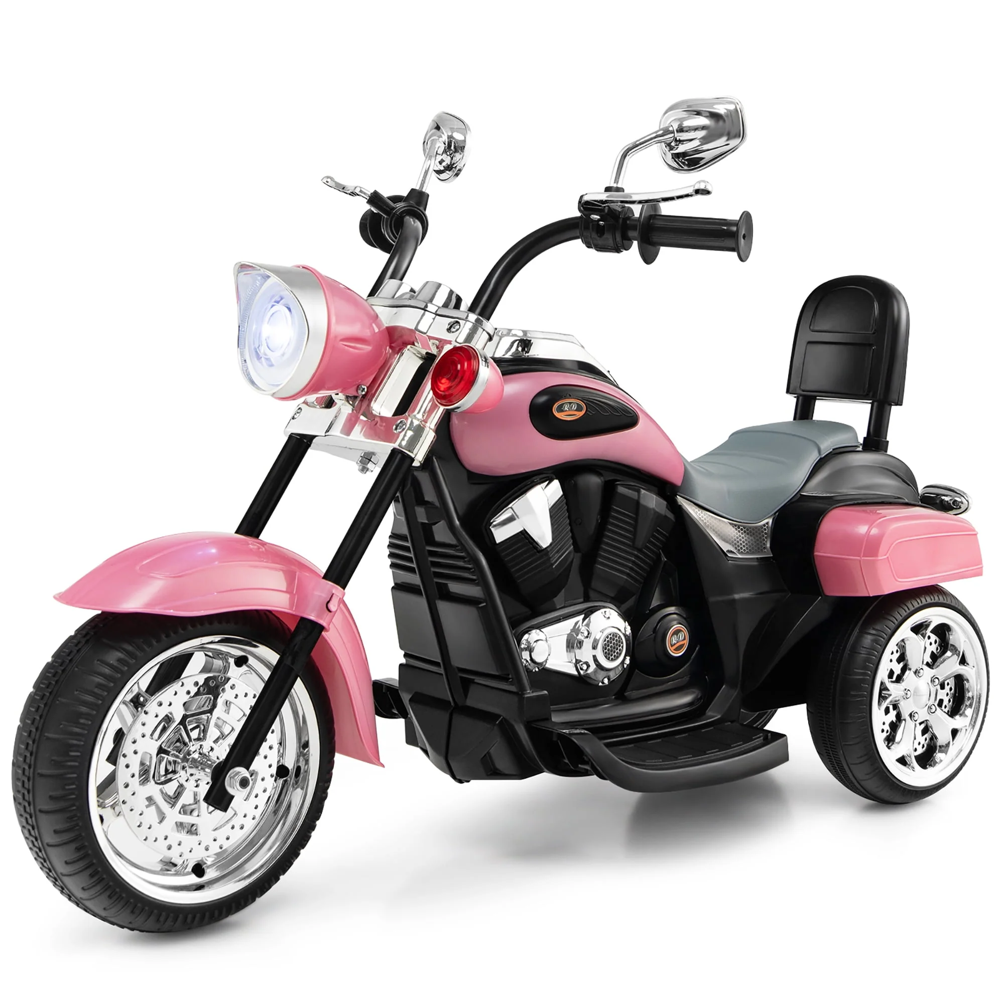 Costway 3 Wheel Kids Ride On Motorcycle 6V Battery Powered Electric Toy White - Womvr