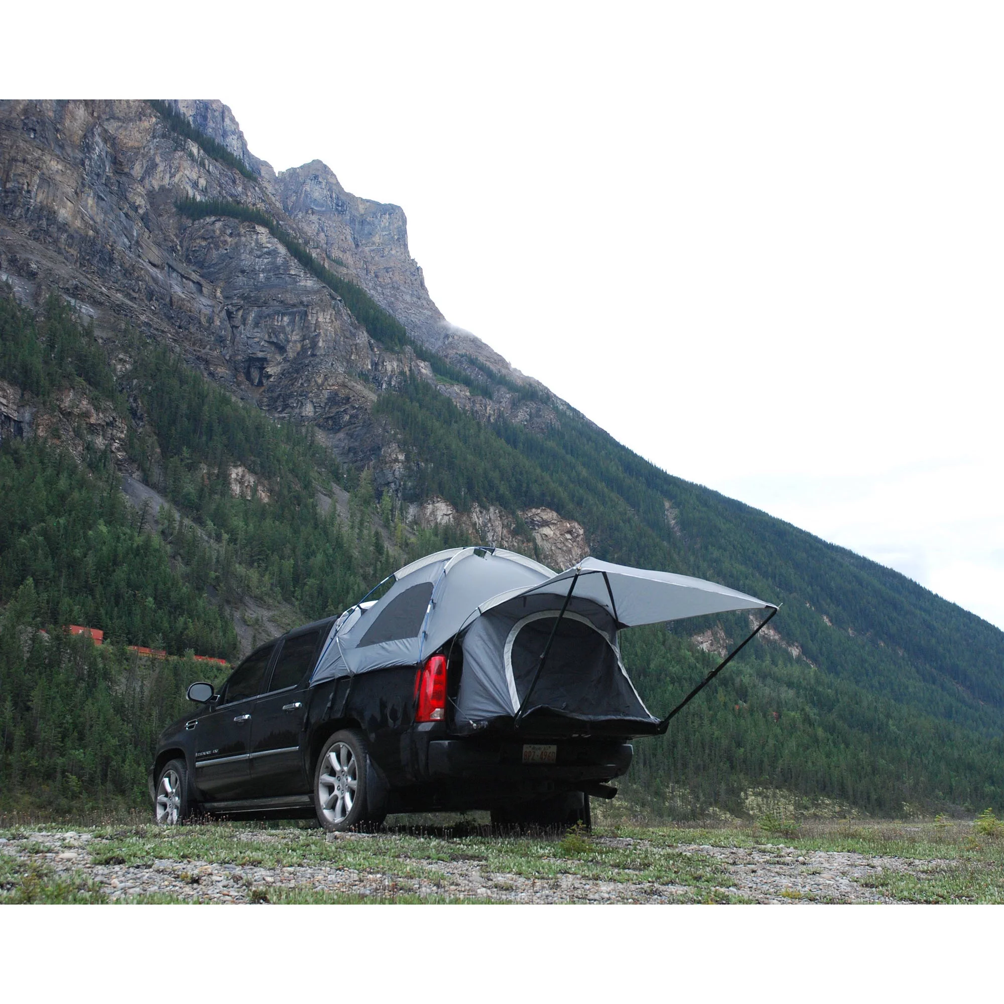 Napier Sportz Avalanche Pickup Truck Bed 2 Person Camping Tent with Awning, Gray Fits select: 2002-2013 CHEVROLET AVALANCHE, 2002-2013 CADILLAC ESCALADE - Womvr