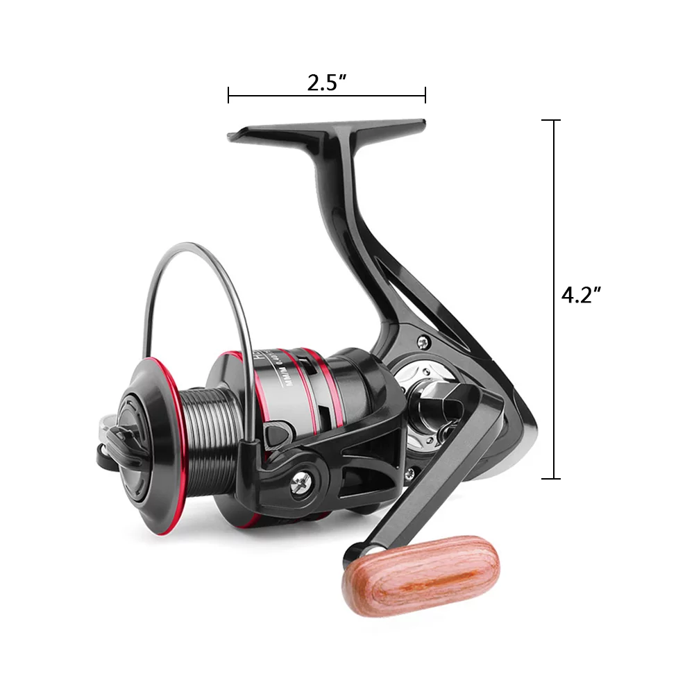 Heavy Duty Spinning Reel Saltwater Offshore Fishing Reel Max Drag 18lbs HB500-HB6000 - Womvr