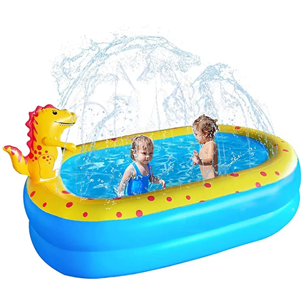 Movsou Inflatable Dinosaur Pool for Kids  kid pool Kiddie Pool 67