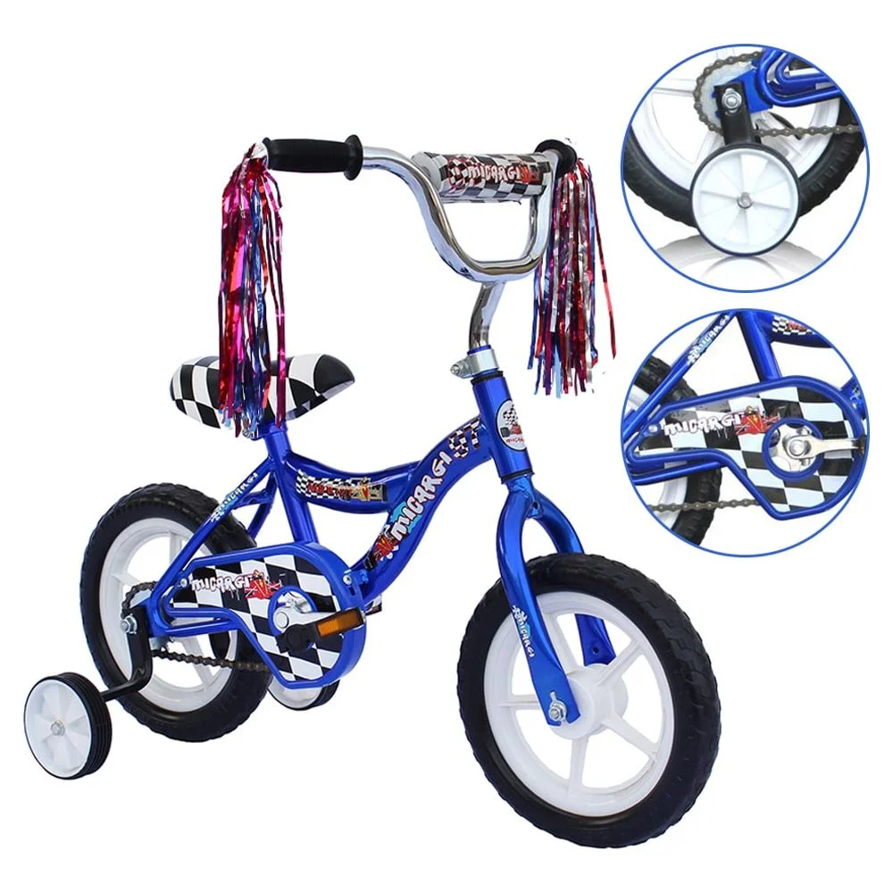 Wonder Wheels 12 In. Bike for 2-4 Years Old Kid's, EVA Tires and Training Wheels, Great for Beginner - Womvr