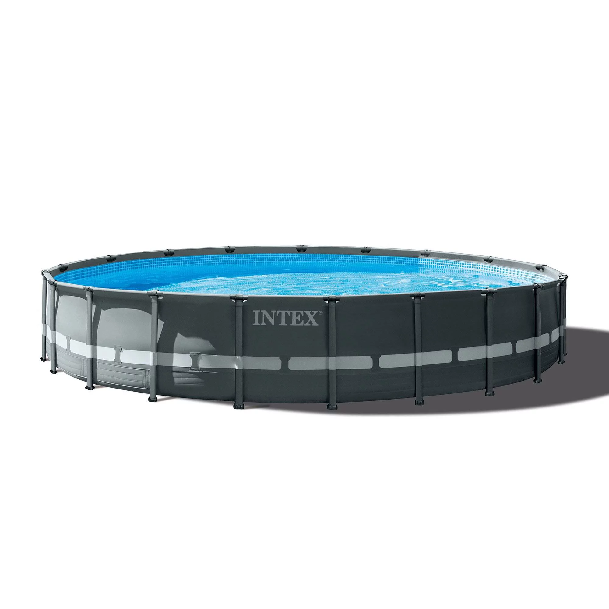 Intex 20ft x 48in Ultra XTR Round Pool, Pump, Ladder, Lounger (2 Pack), & Cooler - Womvr