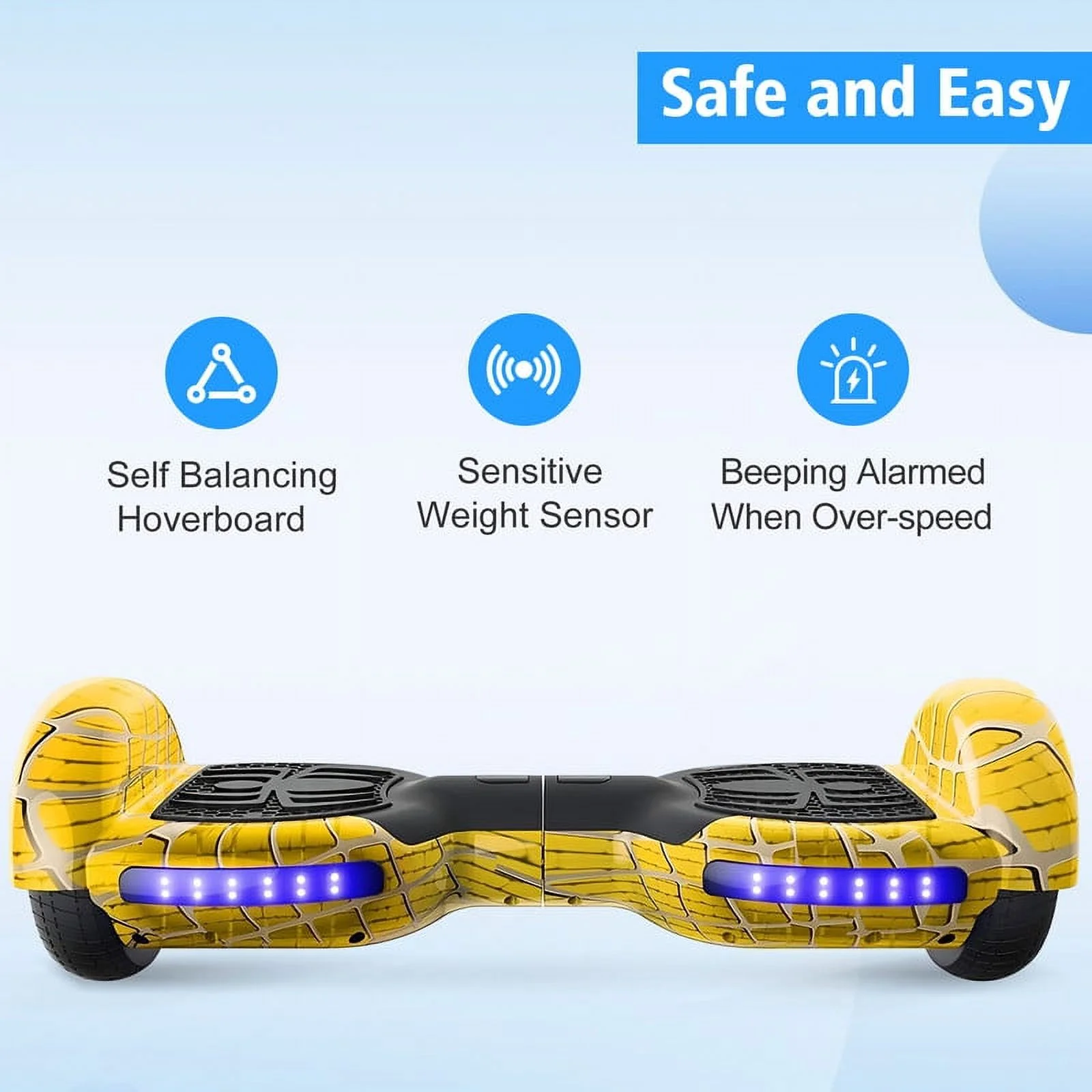 JOLEGE Hoverboard Go Kart Combo, 6.5