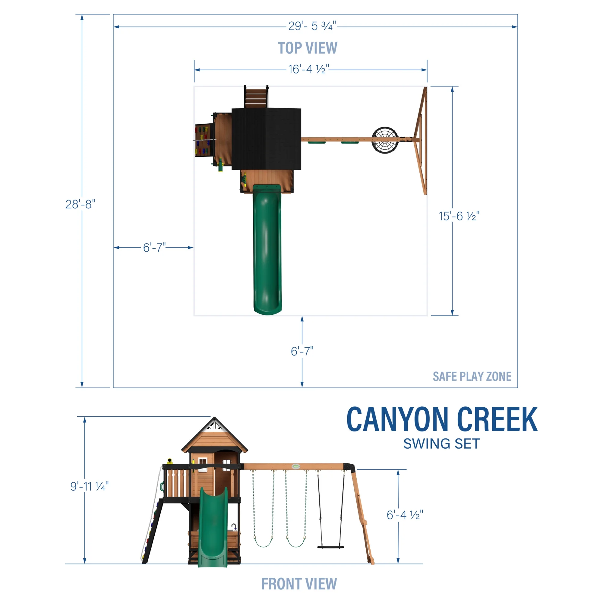 Backyard Discovery Canyon Creek Swing Set - Womvr