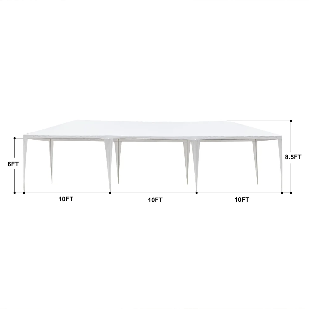 UBesGoo 10' x 10' Canopy Waterproof Party Tent Practical Outdoor Tent for Parties White - Womvr