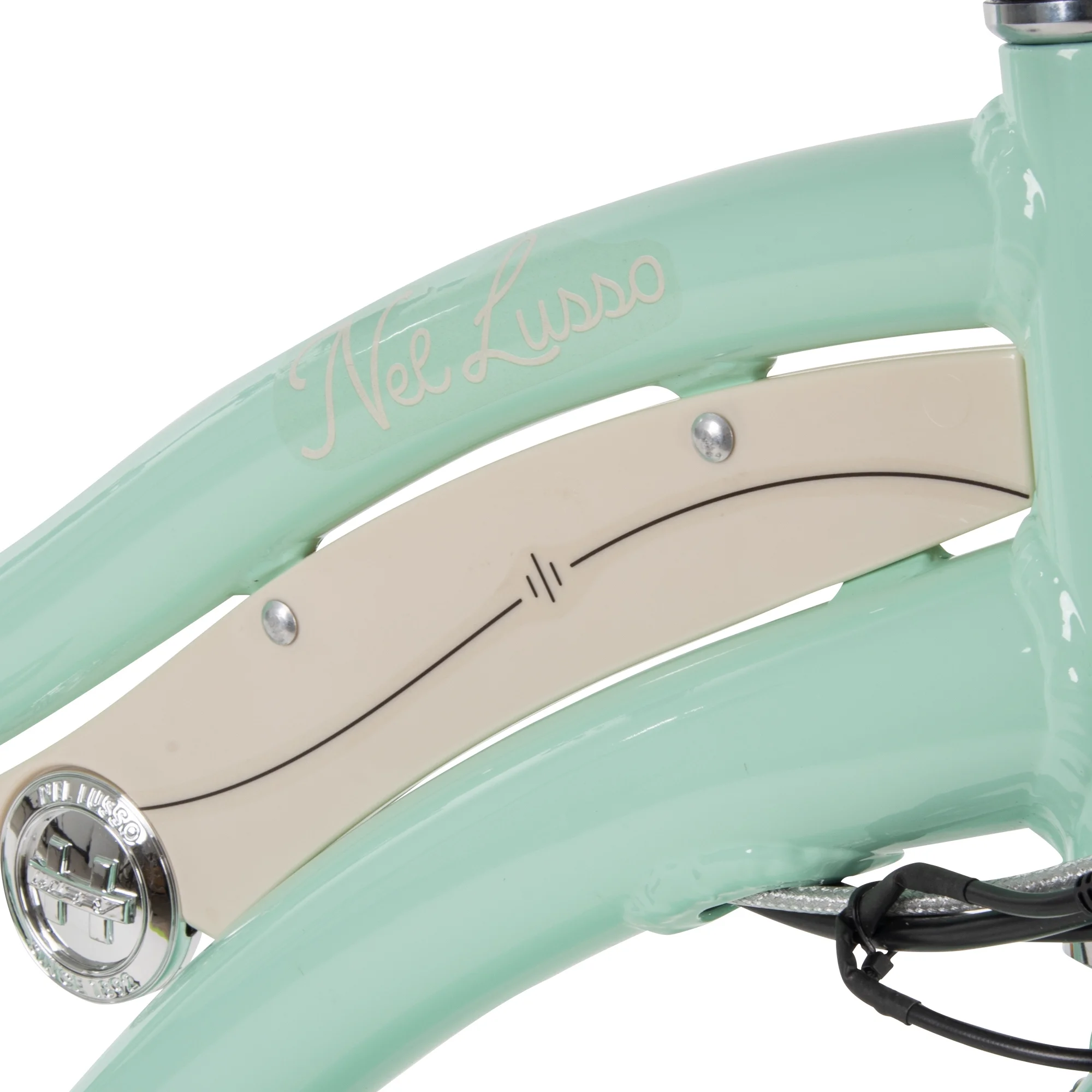 Huffy Nel Lusso 26-in 7-Spd Electric Cruiser Bike with Throttle, Ages 14+ Years,  Mint Green,  36V, 350W, UL 2849 Compliant and Certified by Accredited Labs ACT and ITS - Womvr