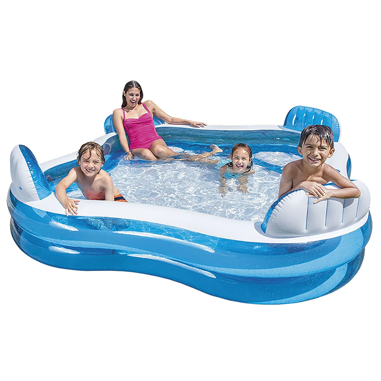 Intex 56475EP Swim Center Family Lounge Inflatable Pool 90