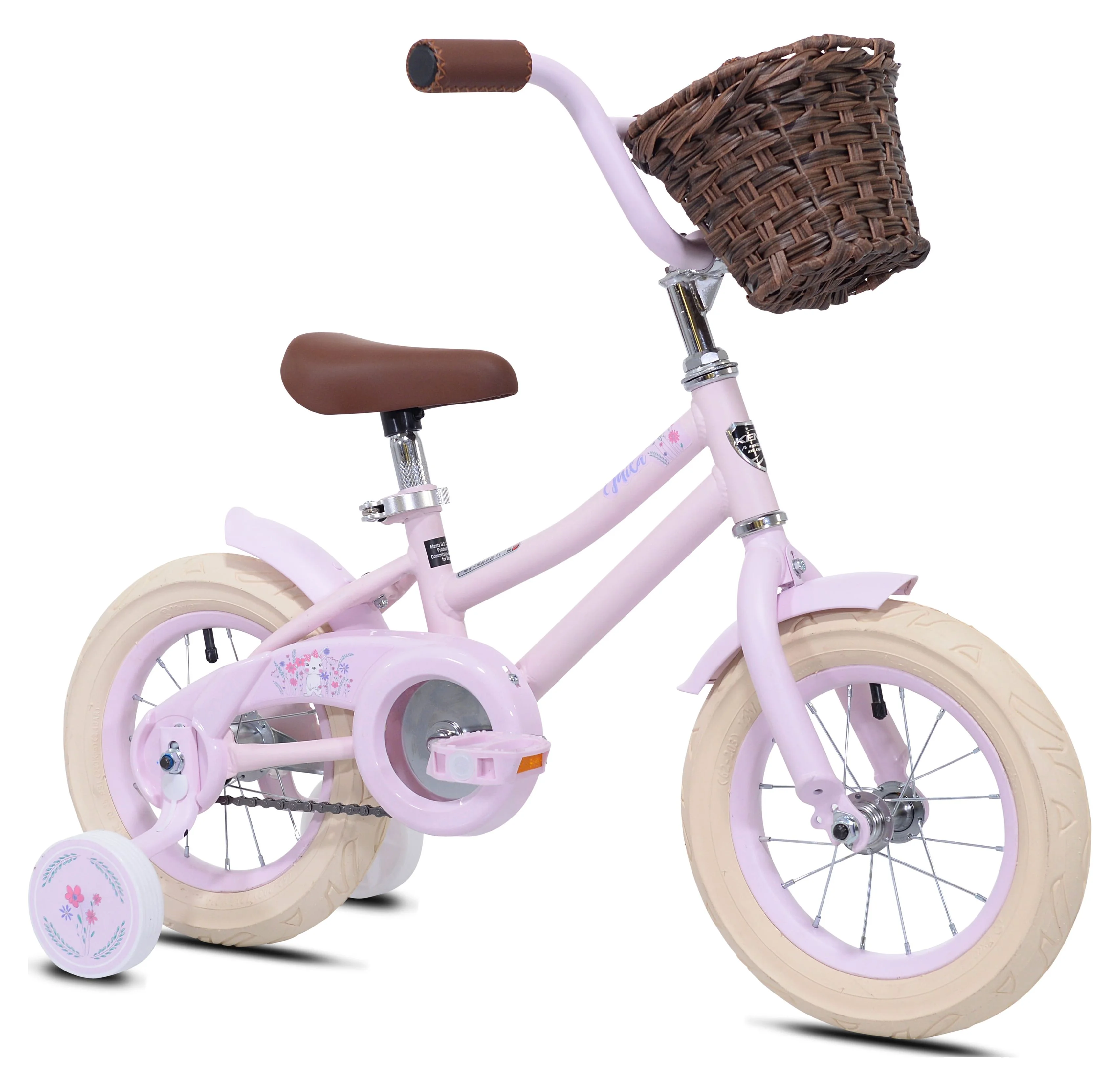 Kent Bicycles 12 in. Girl's Mila Child Bicycle with Front Basket, Pink - Womvr