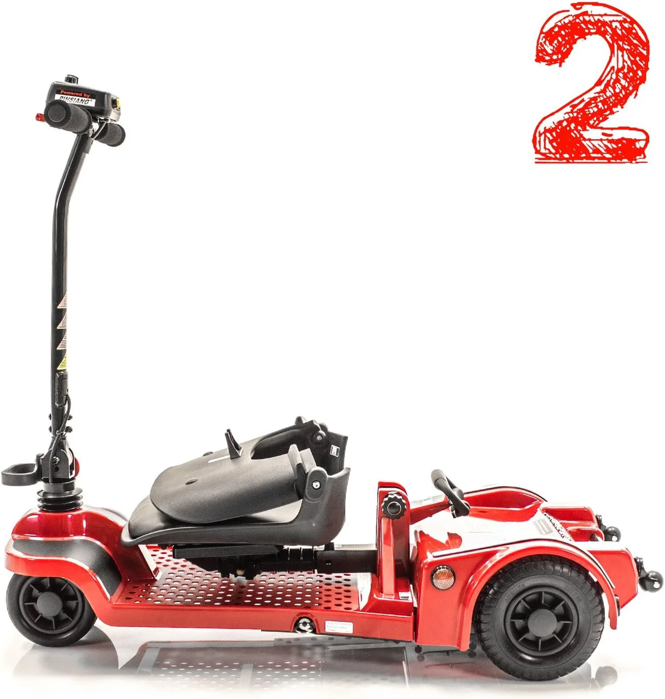 Shoprider FS777-BLK Echo Folding Scooter - Black - Womvr