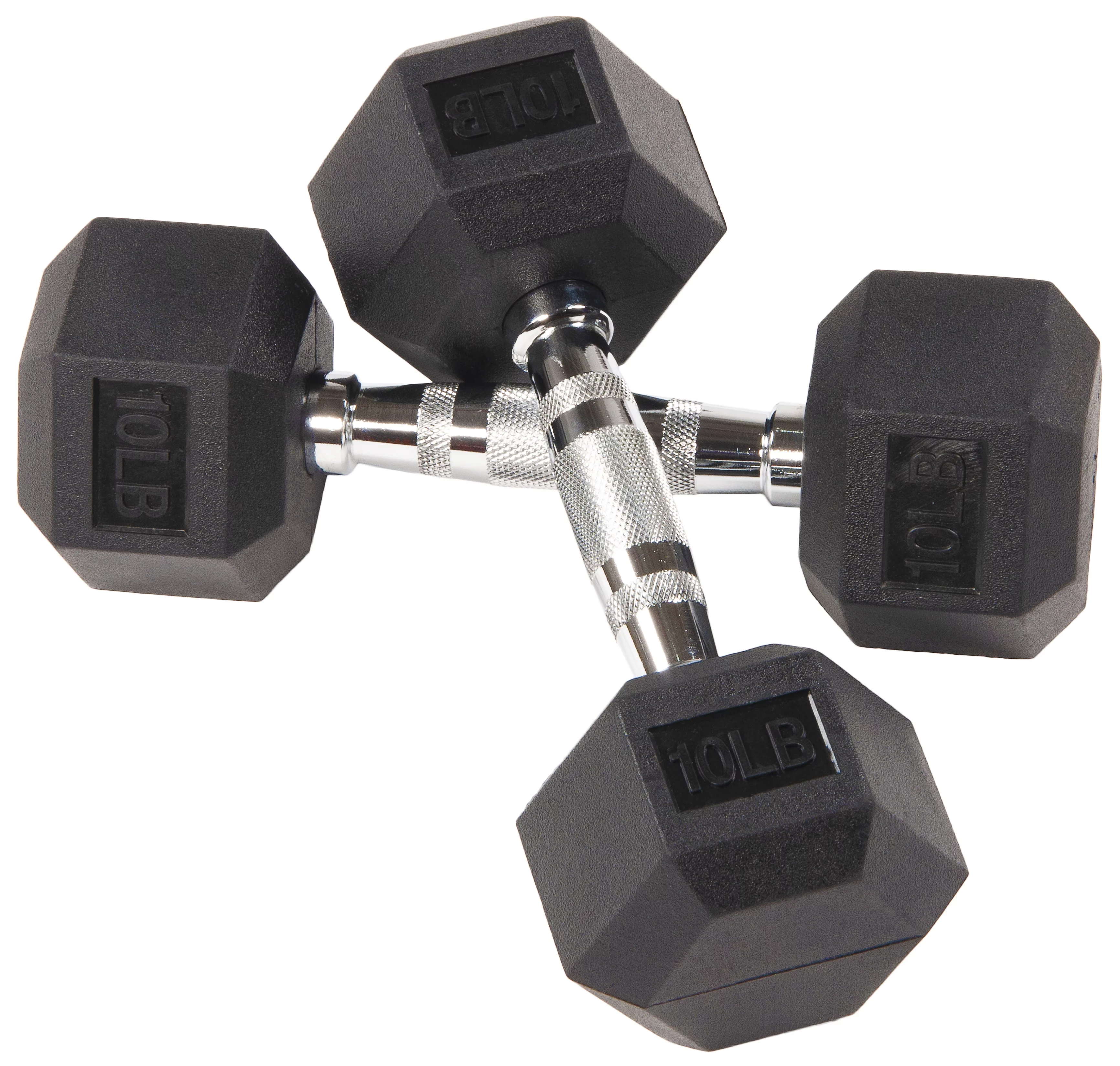 BalanceFrom Rubber Encased Hex Dumbbells, 20 Lbs. Pair - Womvr