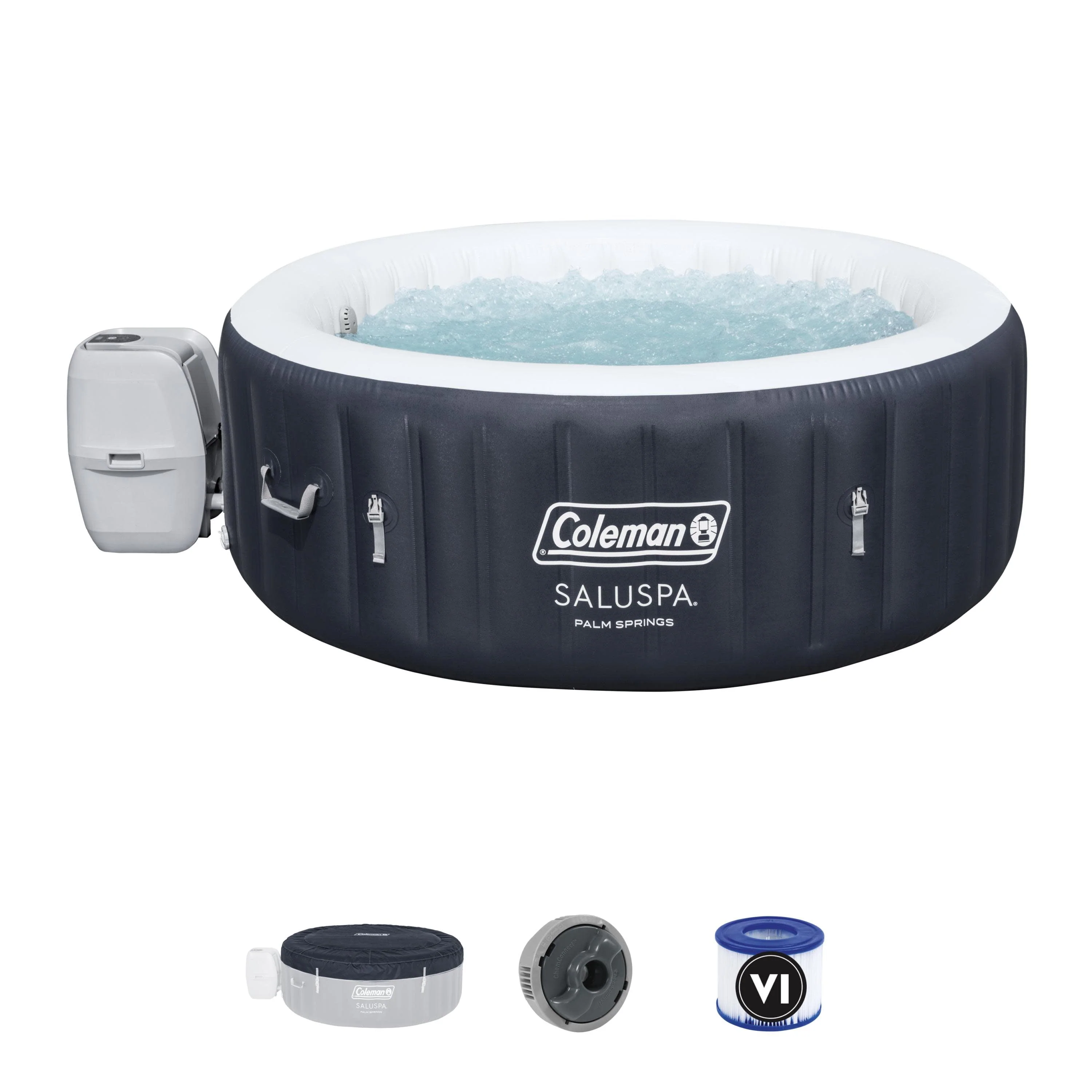 Coleman Palm Springs AirJet Inflatable Hot Tub Spa 4-6 person - Womvr