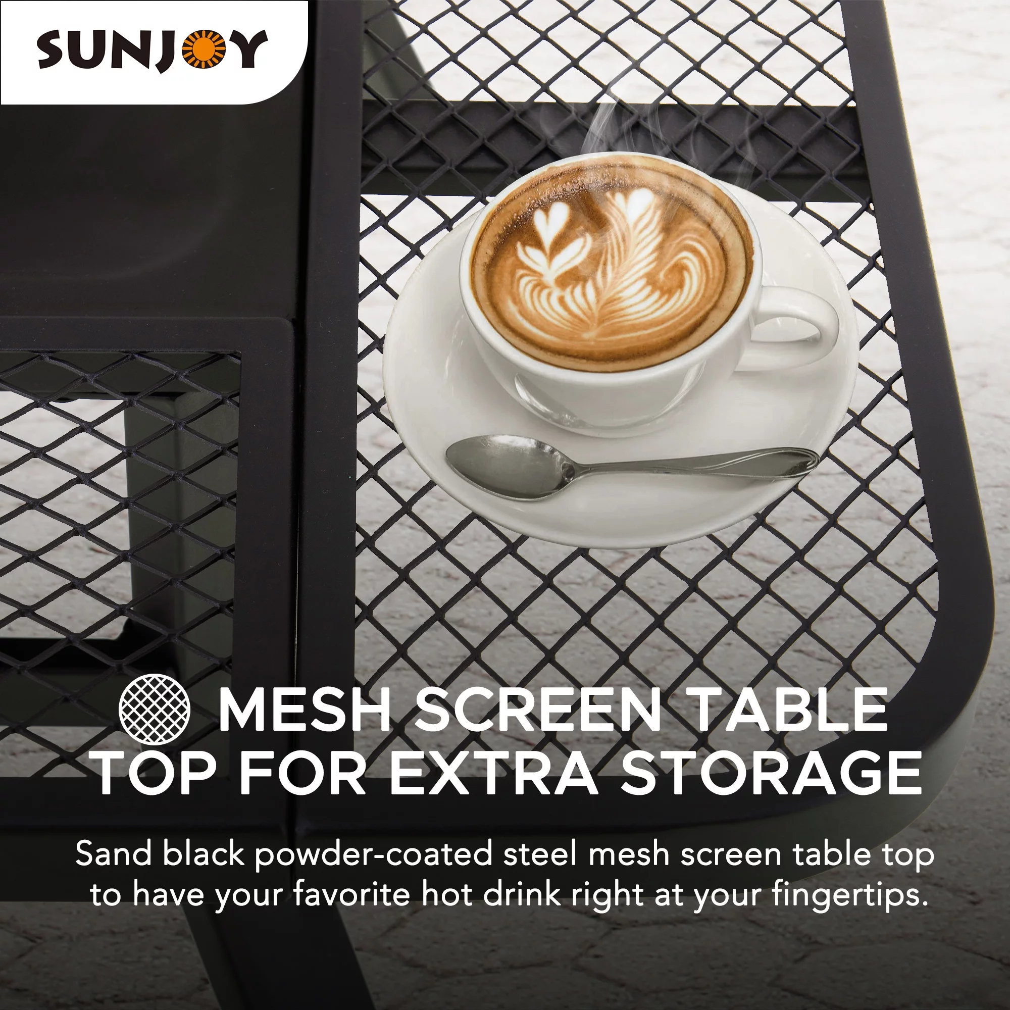 Sunjoy 38 Inch Grill Fire Pit for Outside, Outdoor Wood Burning Firepit with Adjustable Grill Grate and Fire Poker, BBQ Fire Pit table for Patio and Backyard - Womvr