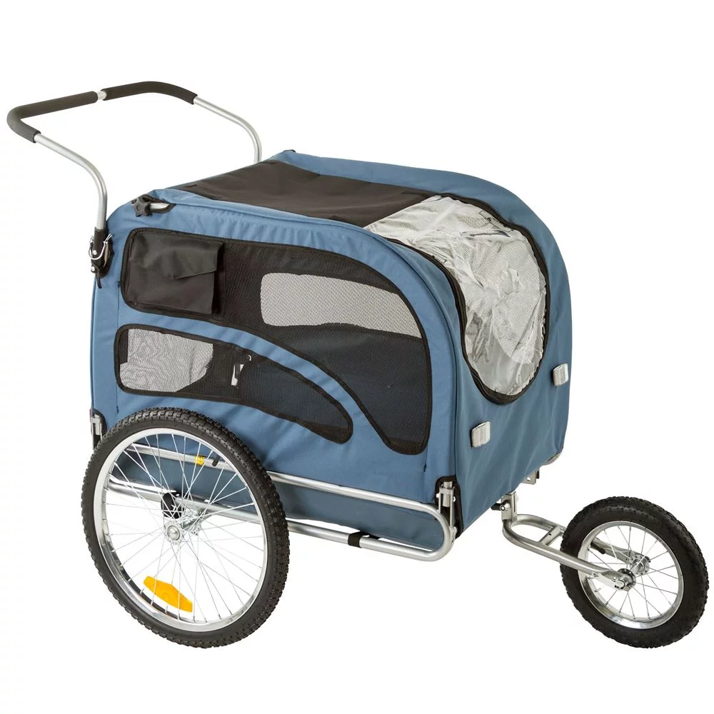 Rage Powersports Bicycle Dog Trailer Carrier, Blue, 56.25