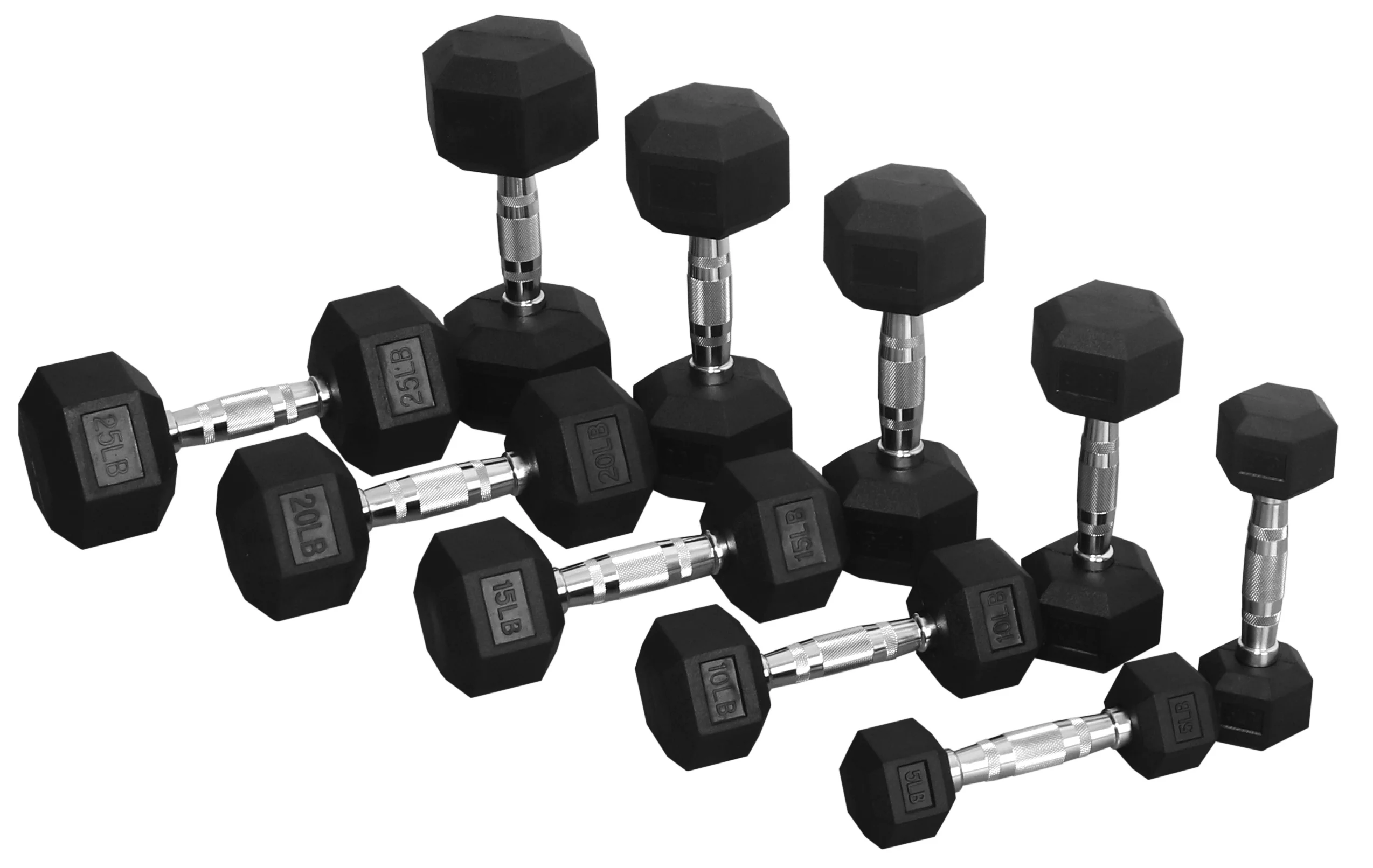 BalanceFrom 100 LB Dumbbell Set, Pairs of 5 lb, 10 lb, 15 lb and 20 lb - Womvr