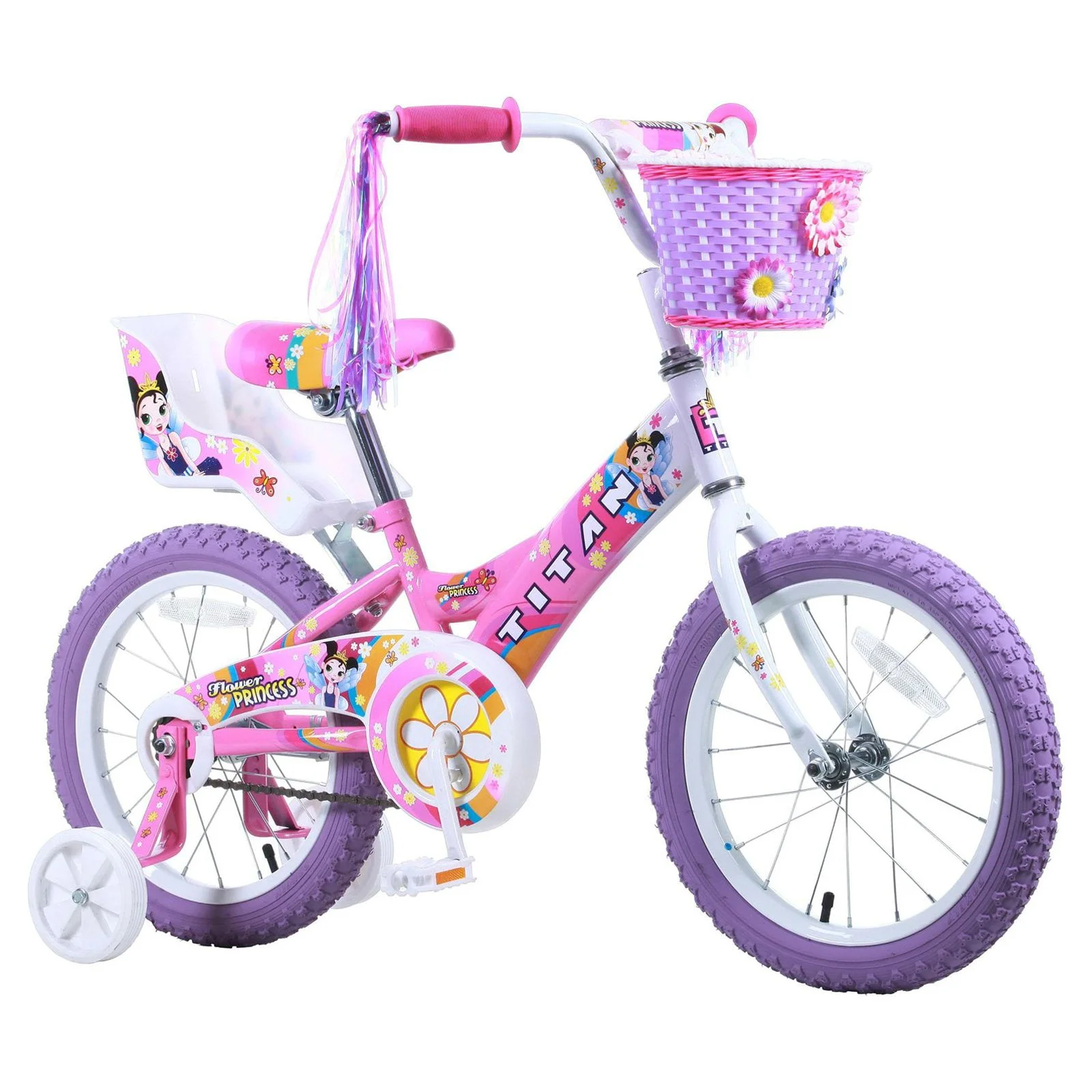 Titan 16 In. Flower Princess Girls BMX Bike - Womvr