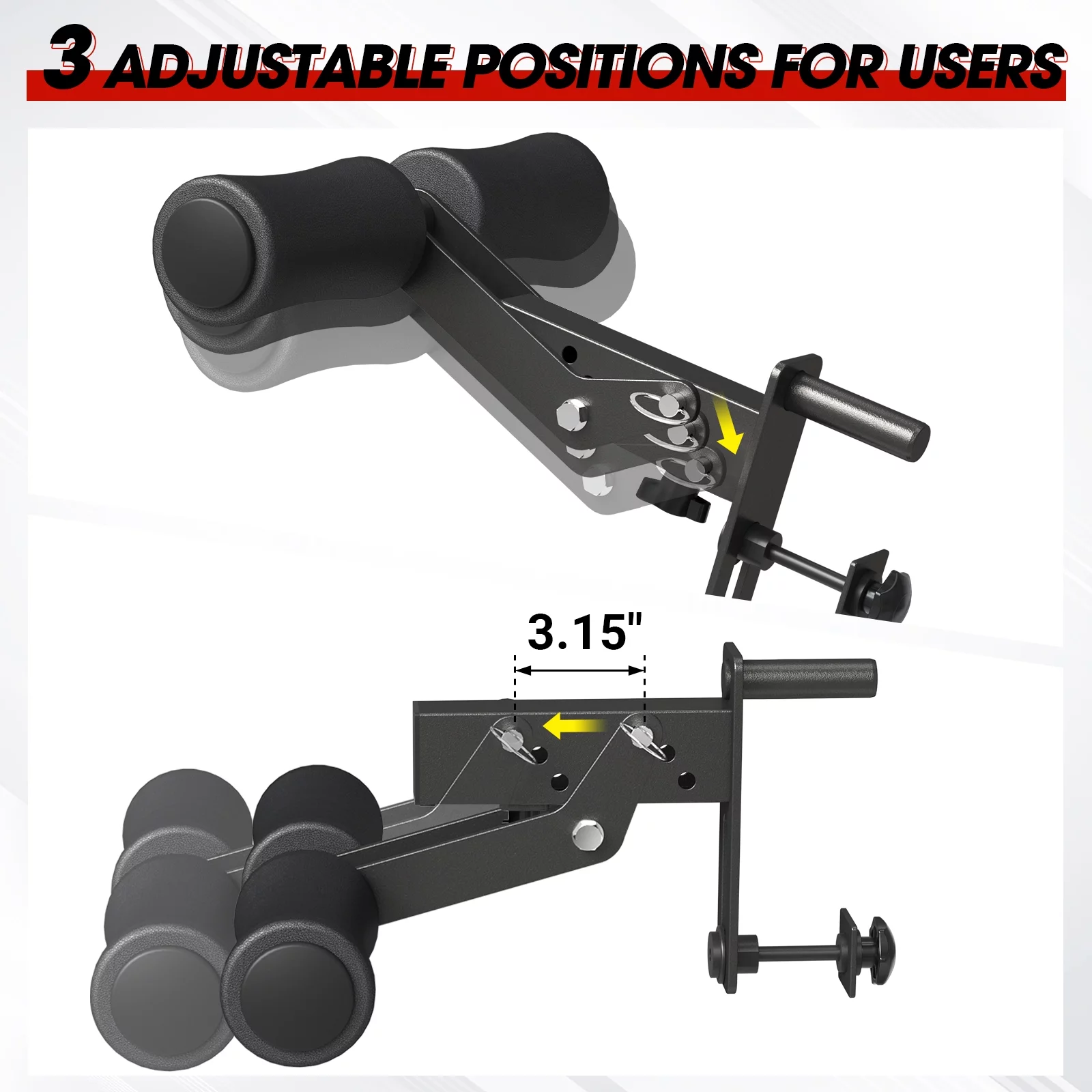 Mikolo Home Gym Equipment Leg Holder Attachment for Smith Machine and Power Rack - Womvr