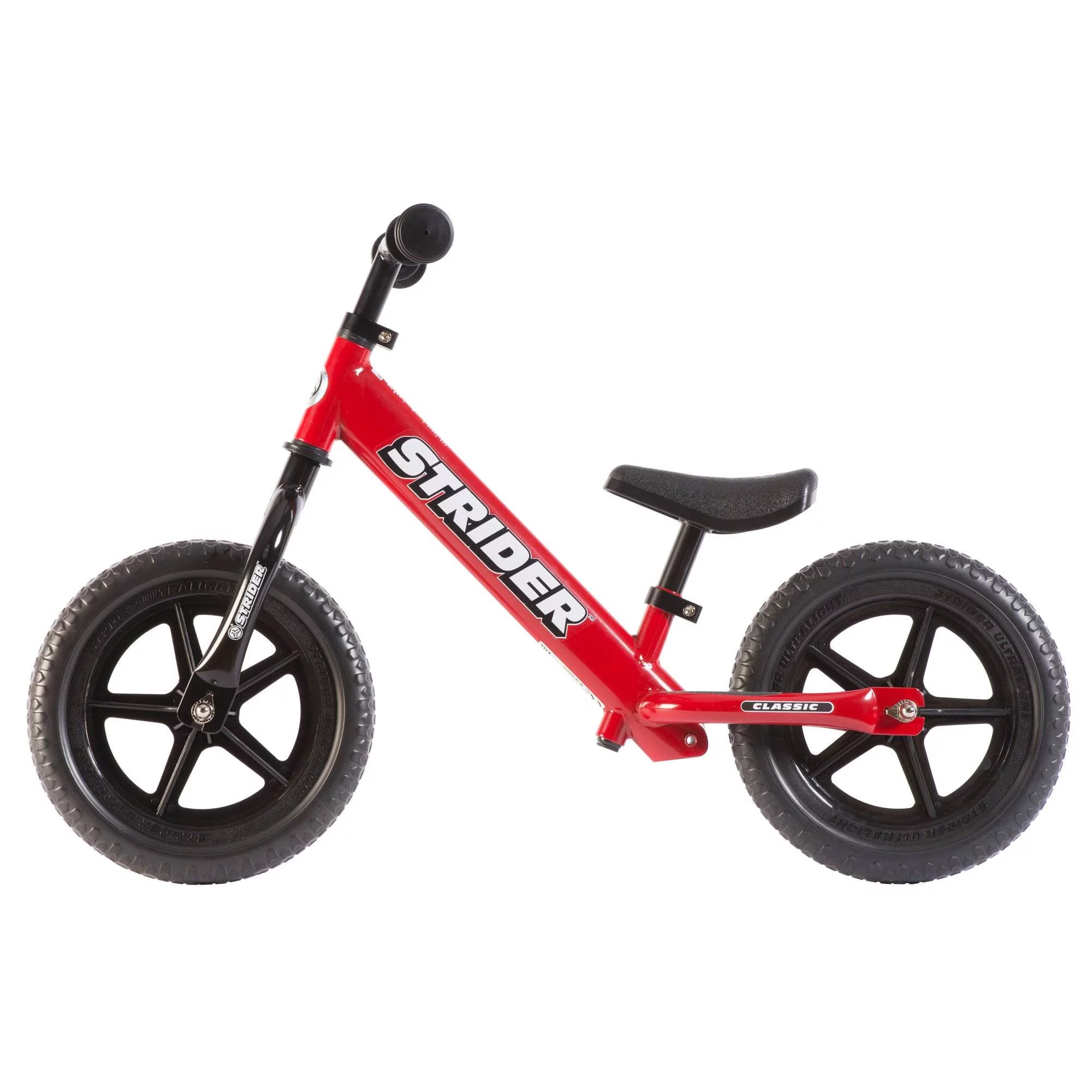 Strider 12 Classic Entry Balance Bike for Toddler Kids 18 - 36 Months Old, Red - Womvr