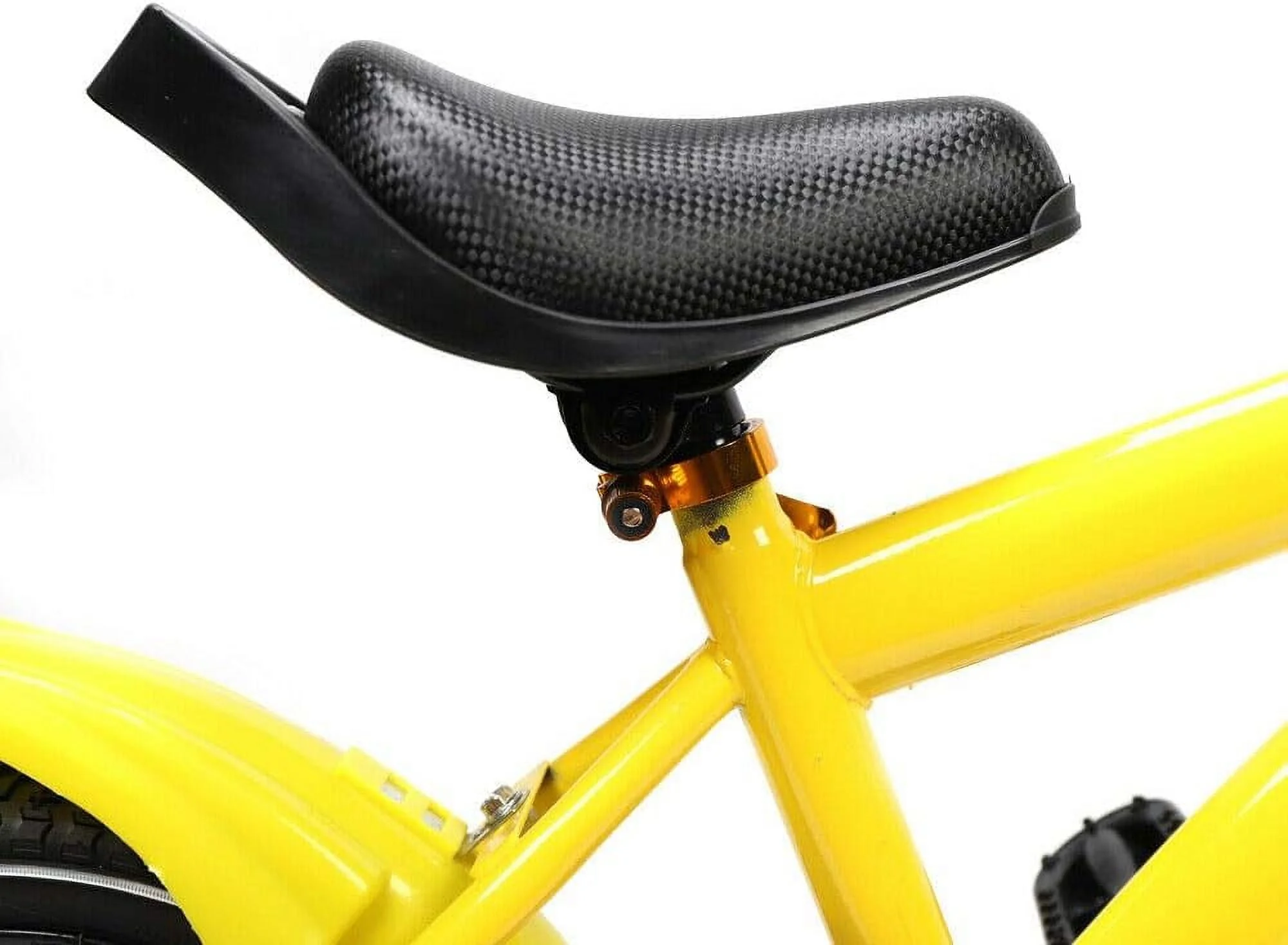 Loyalheartdy 14 Inch Yellow Kids Bike Adjustable Height Children Bicycle Universal Child Cycle with Safe Training Wheels - Womvr