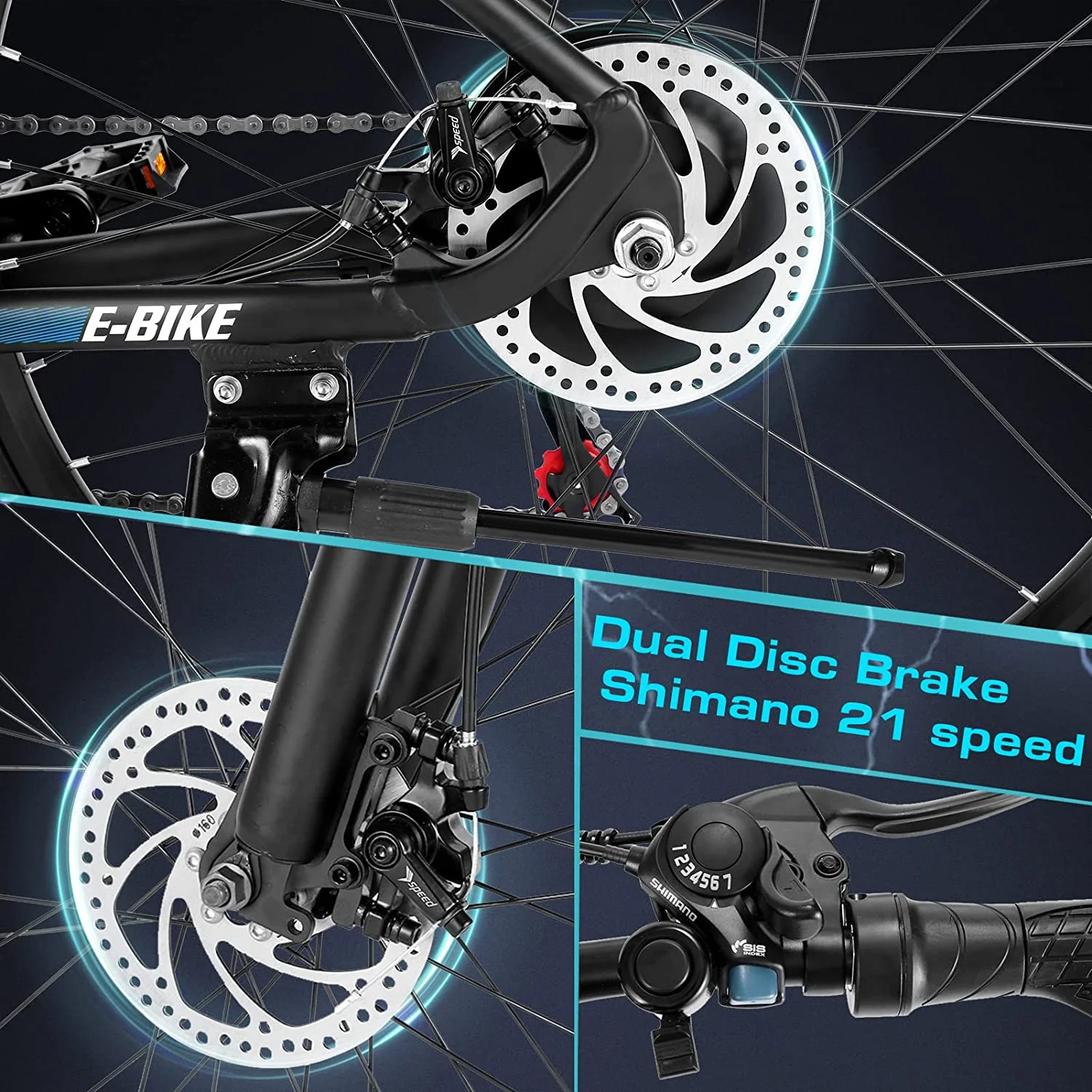 Vivi Electric Bike for Adults 27.5