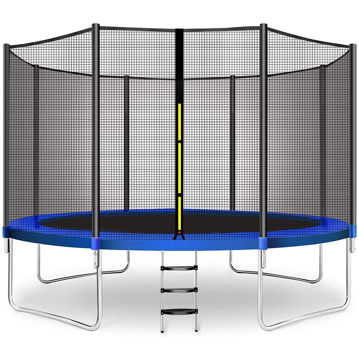Doufit 10FT Trampoline Jump Recreational Backyard Trampolines Weight Capacity 330LBS with Safe Enclosure Net for 3-4 Kids Adults Indoor Outdoor - Womvr