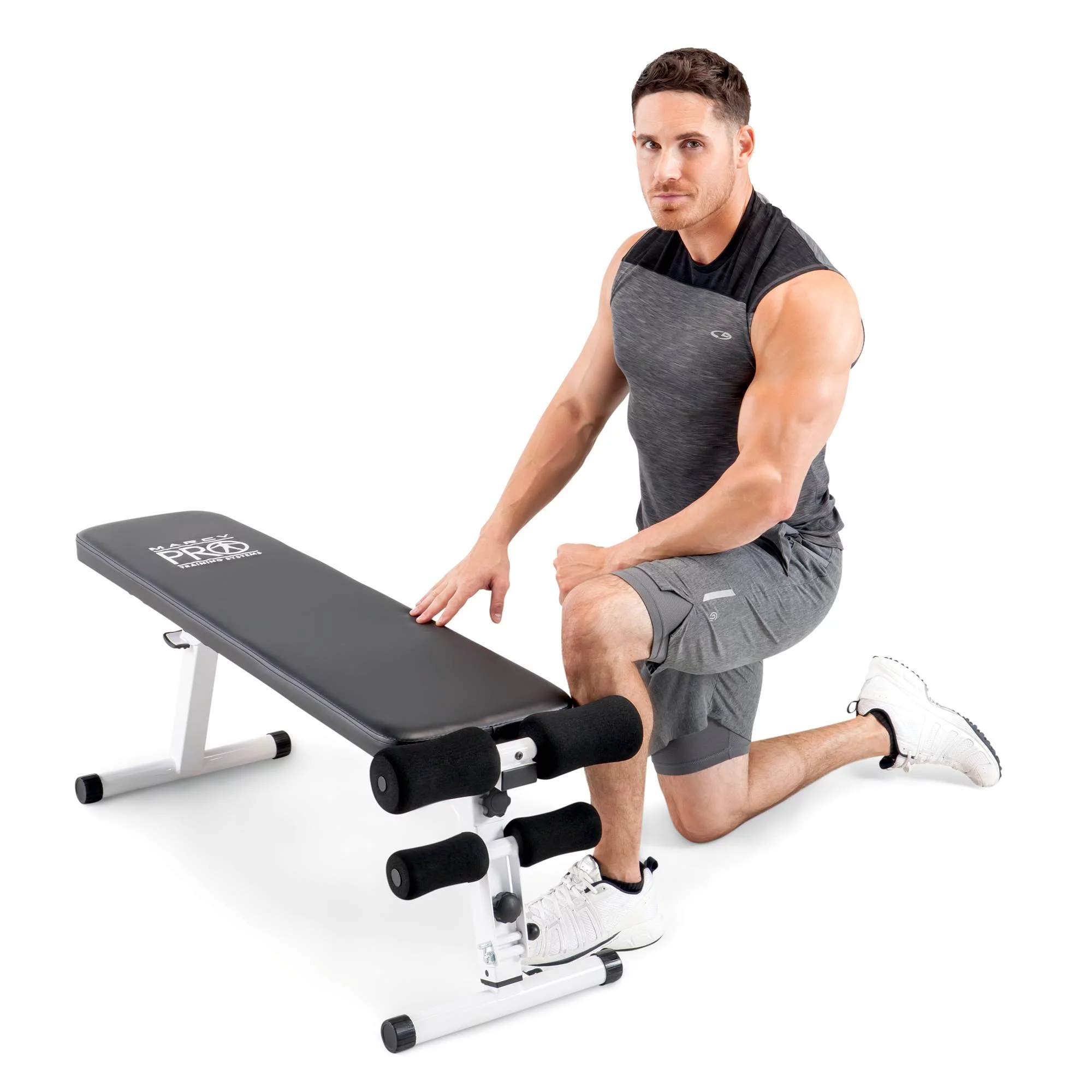 Marcy Pro Adjustable Strength and Weight Training Folding Bench for Home Gyms - Womvr