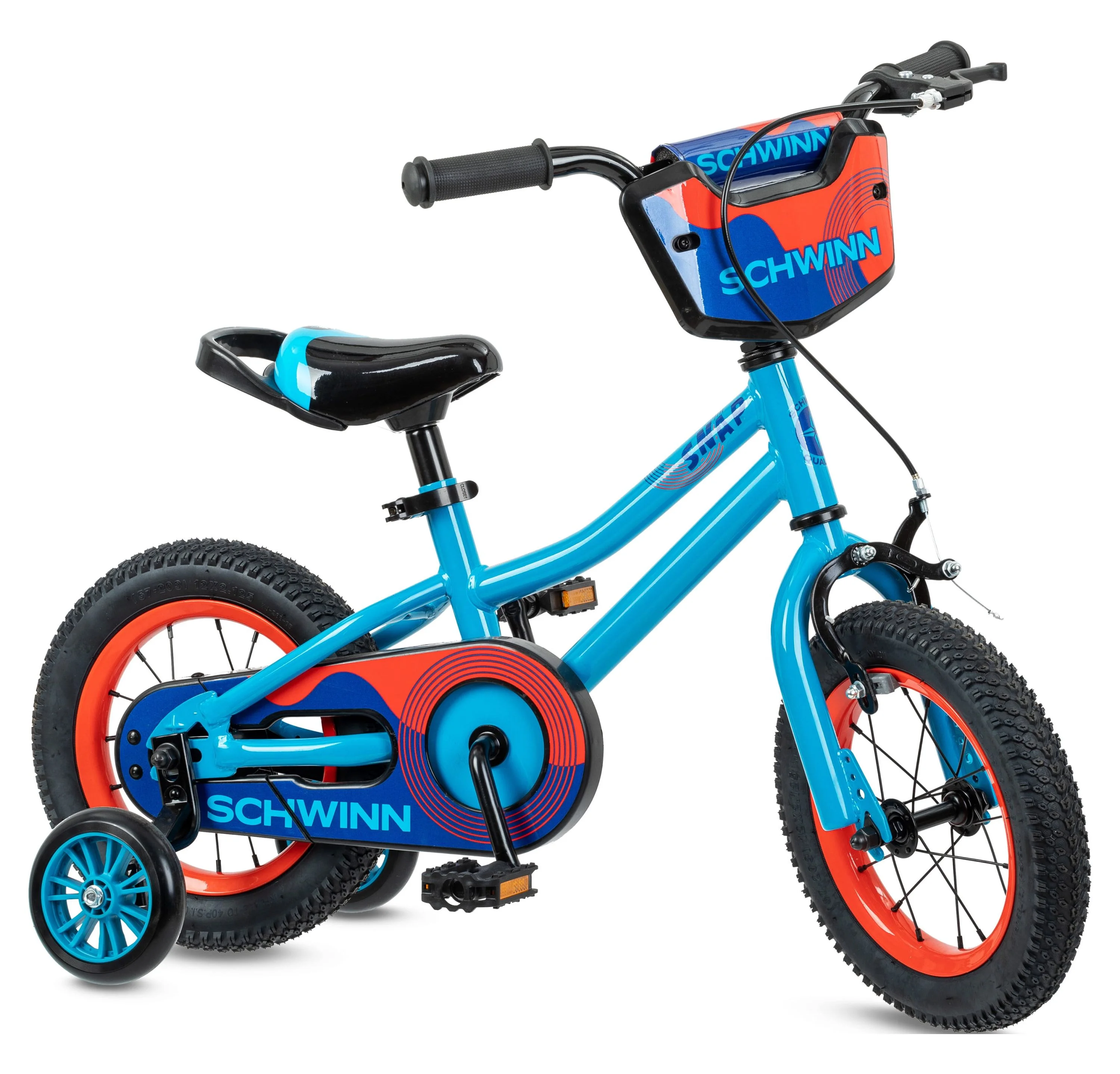 Schwinn Snap 12 inch Boys Kids Bike with Training Wheels, Ages 1-4, Blue - Womvr