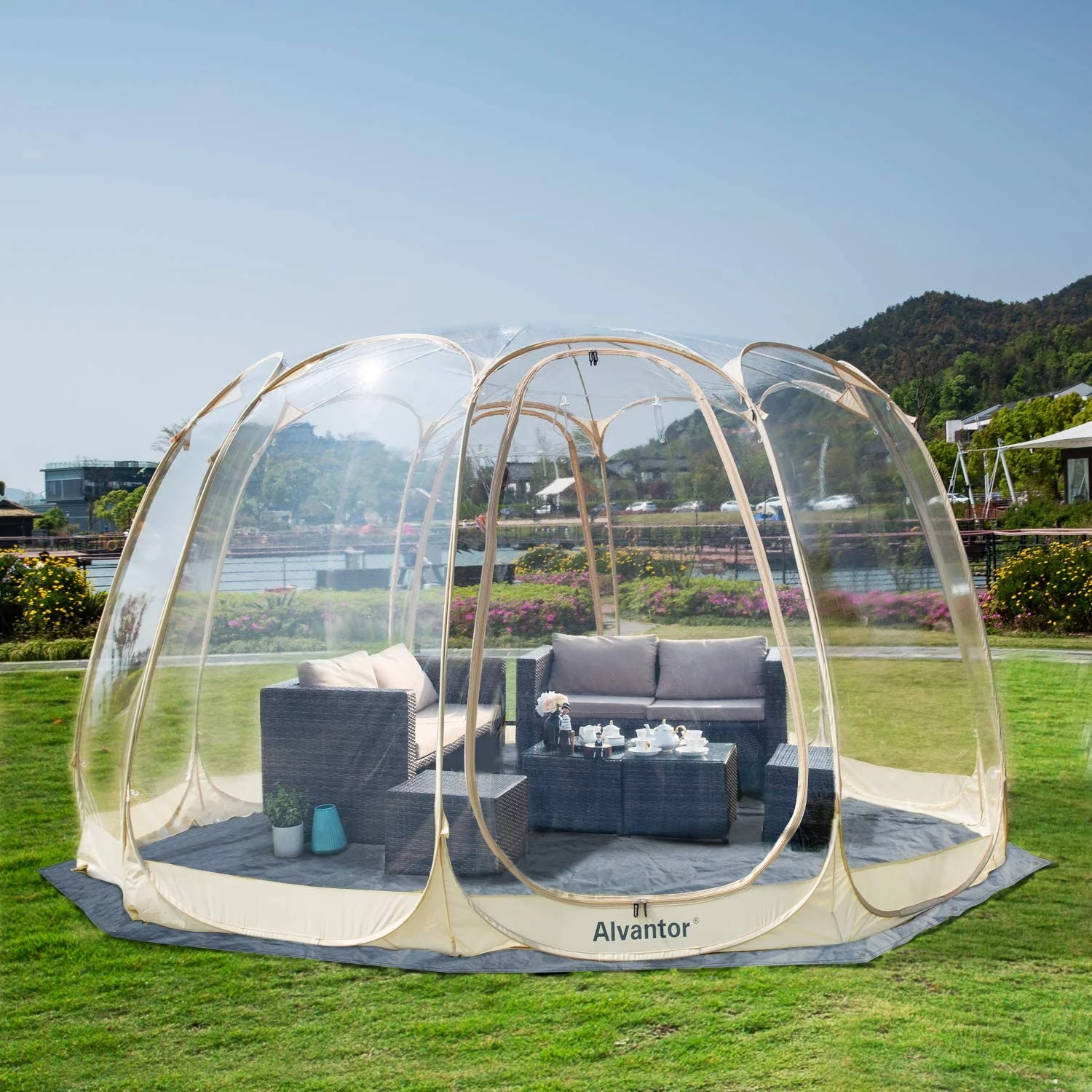 Alvantor Screen House Room Camping 10'x10' Instant Canopy - Womvr