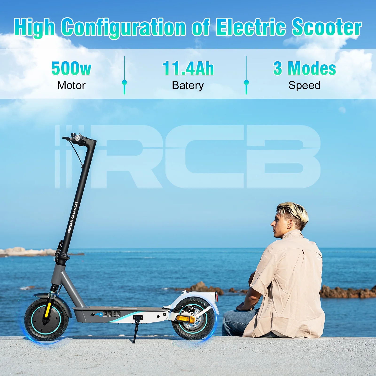 RCB Electric Scooter with 10